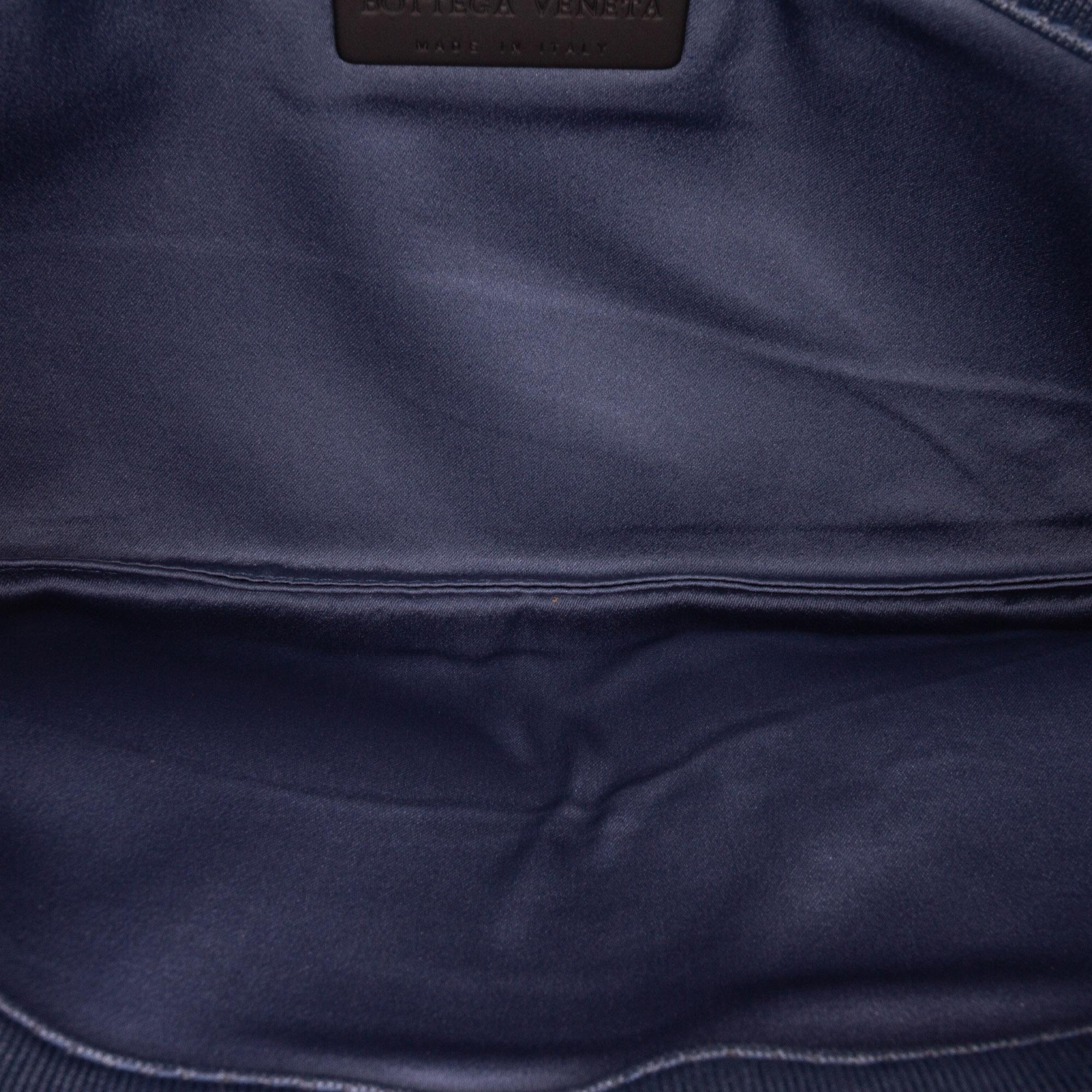 Bottega Veneta Canvas Intrecciato Buckle Flap Handbag