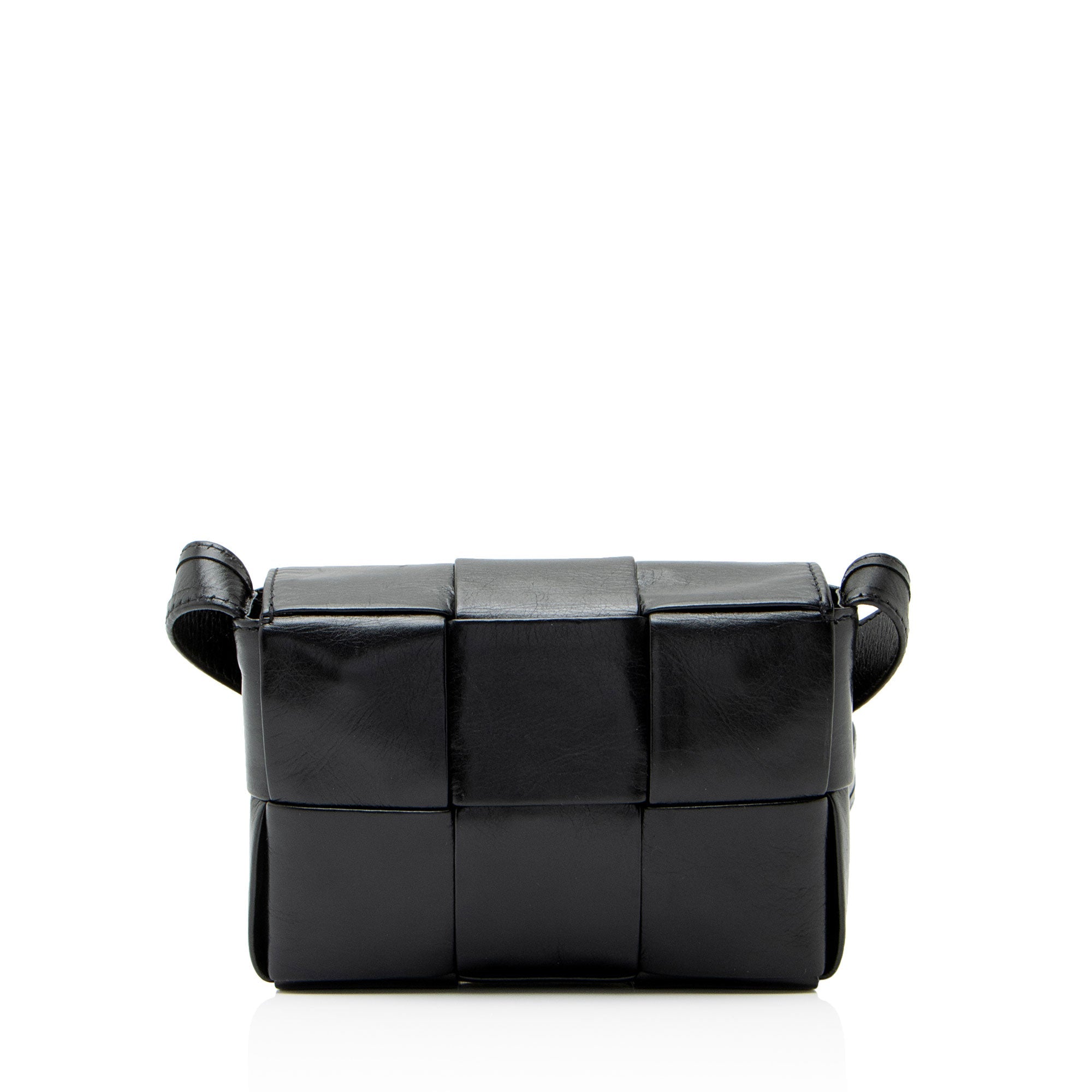 Bottega Veneta Crinkled Lambskin Extra Mini Cassette Crossbody