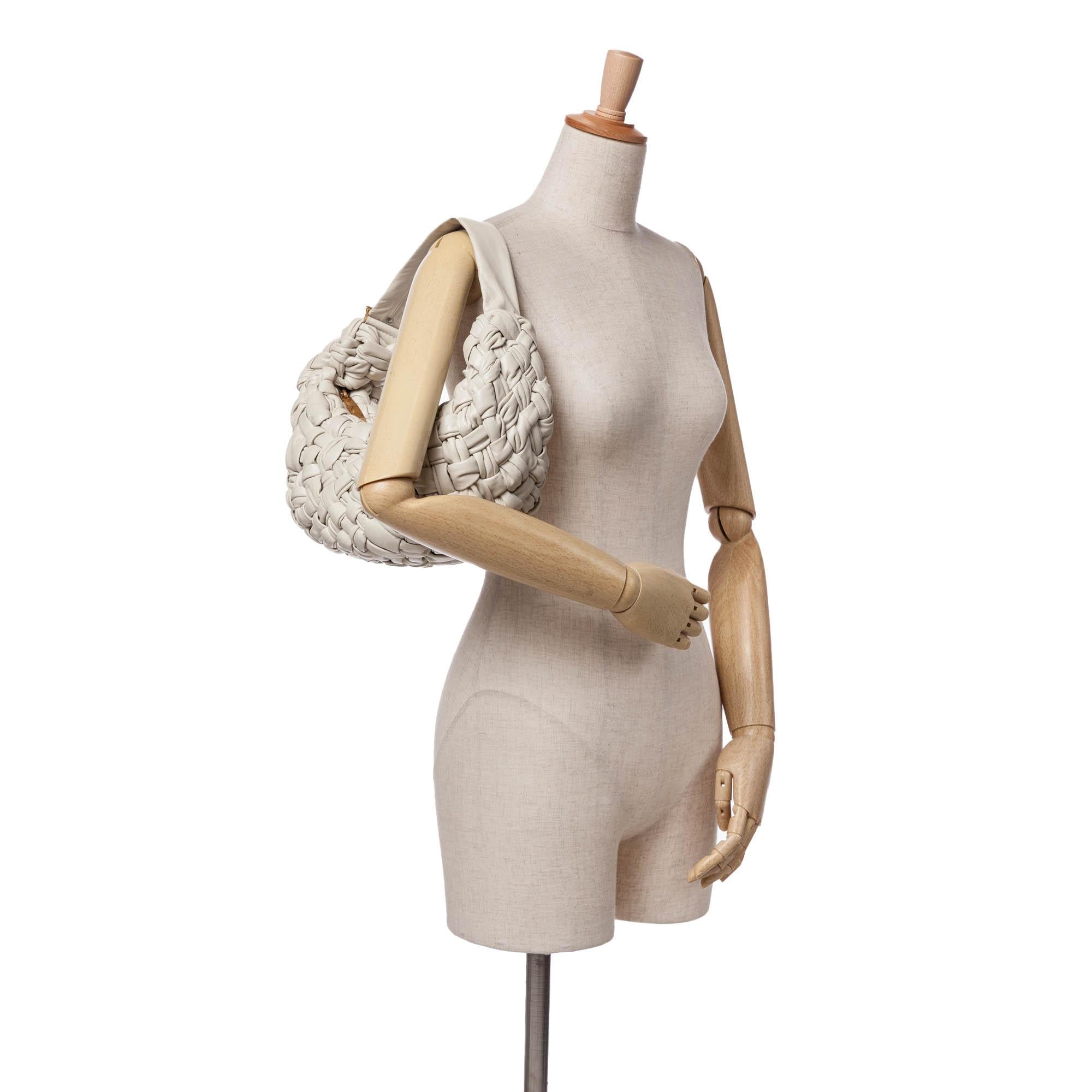 Bottega Veneta Foulard Intrecciato Calfskin Banana Hobo