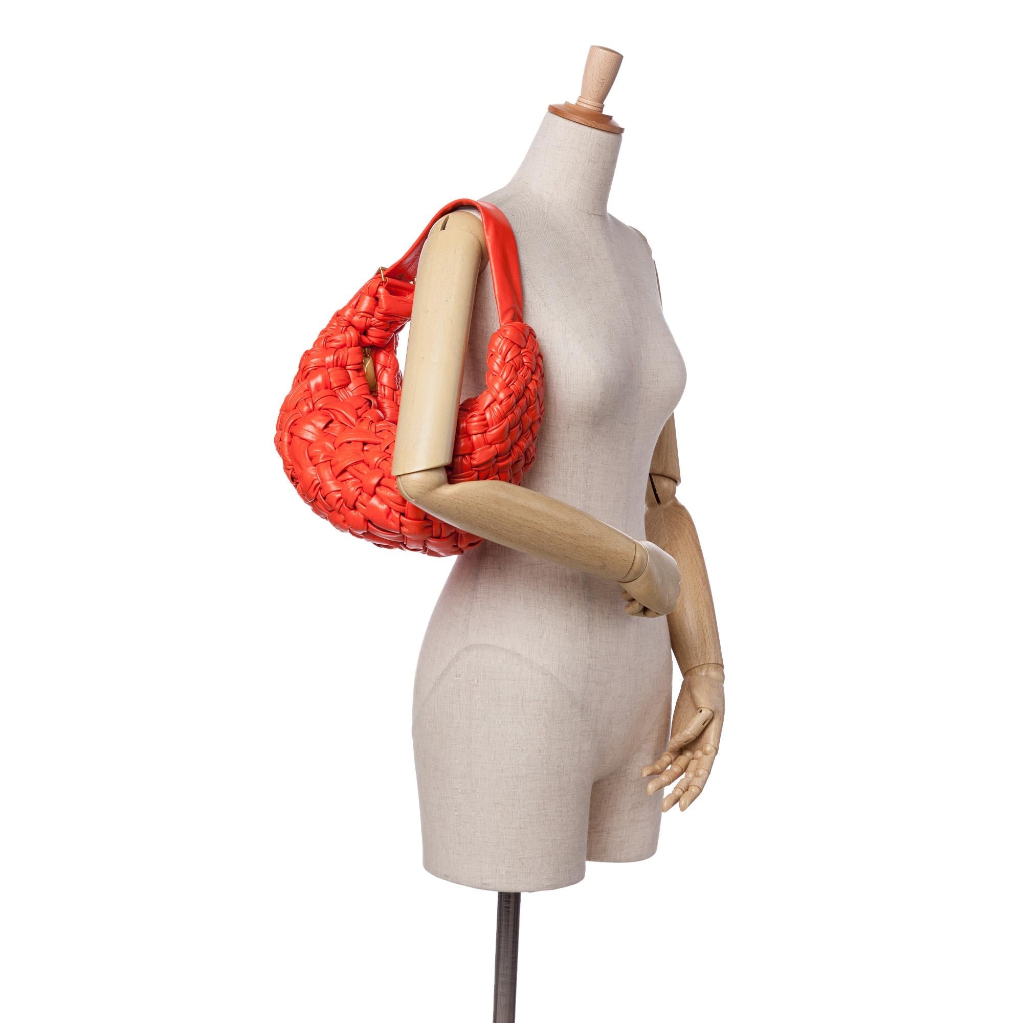 Bottega Veneta Foulard Intrecciato Calfskin Banana Hobo