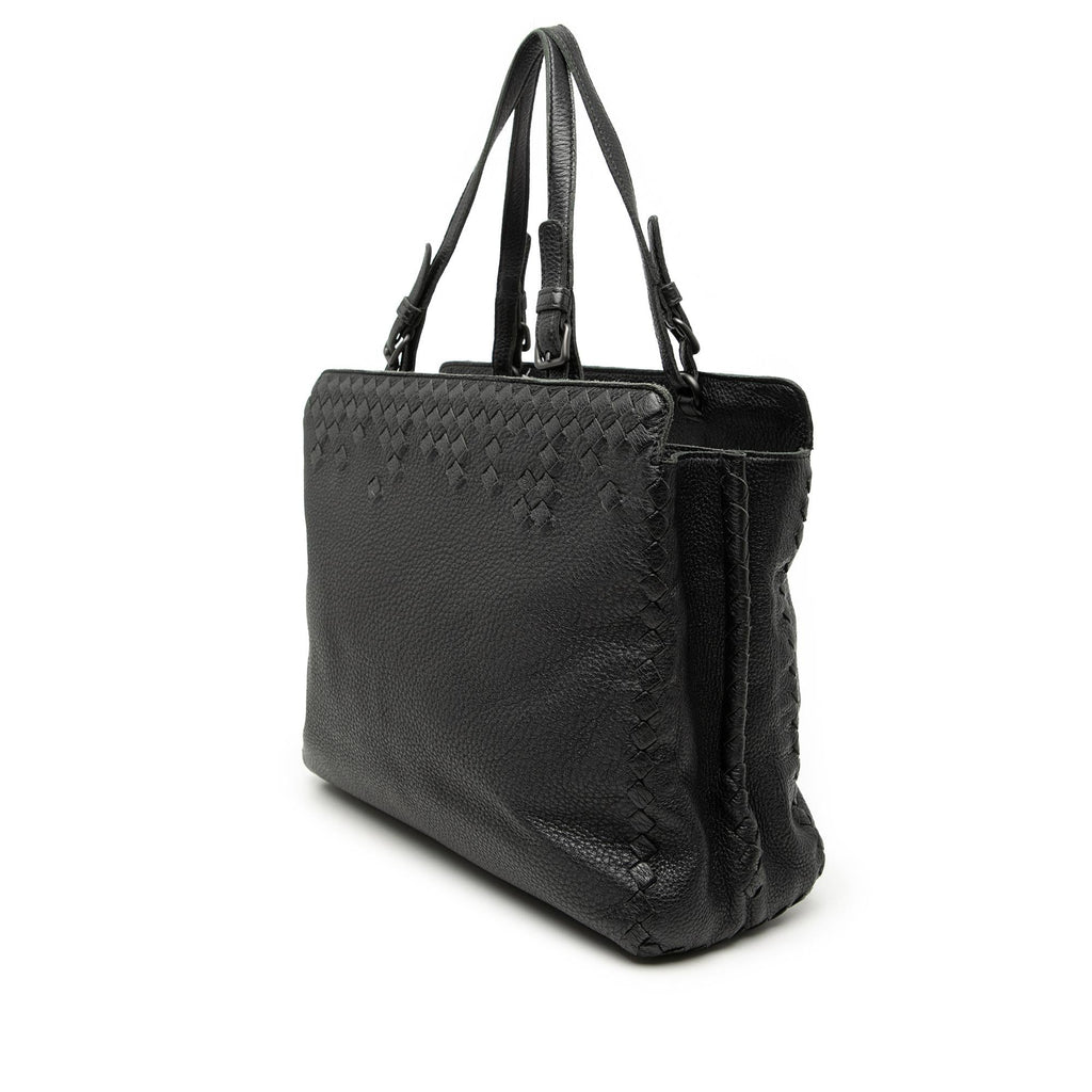 Bottega Veneta Grained Calfskin Intrecciato Tote