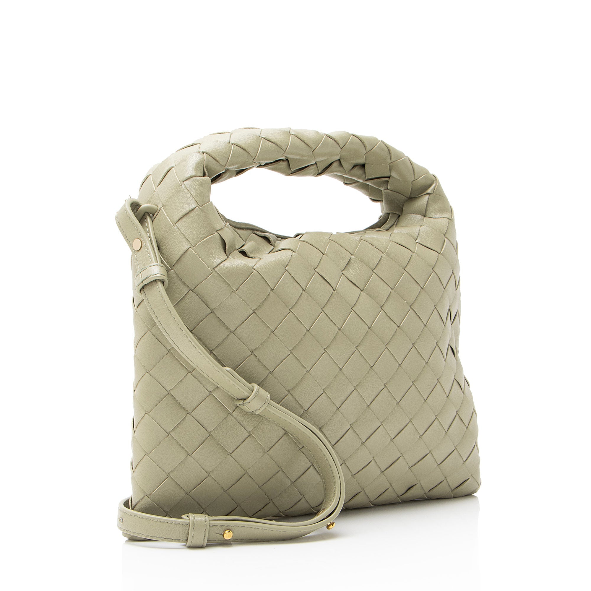 Bottega Veneta Intrecciato Calfskin Mini Hop Top Handle