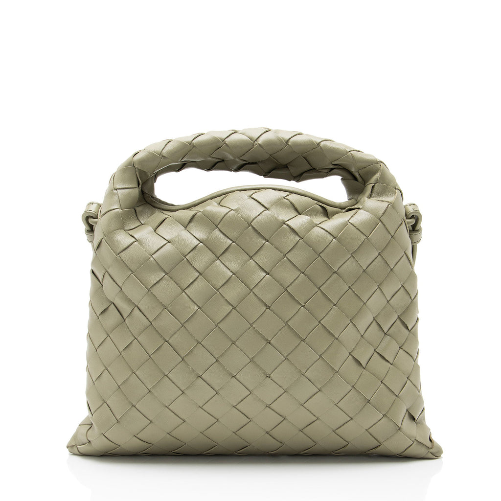 Bottega Veneta Inrecciato Calfskin Mini Hop Top Handle