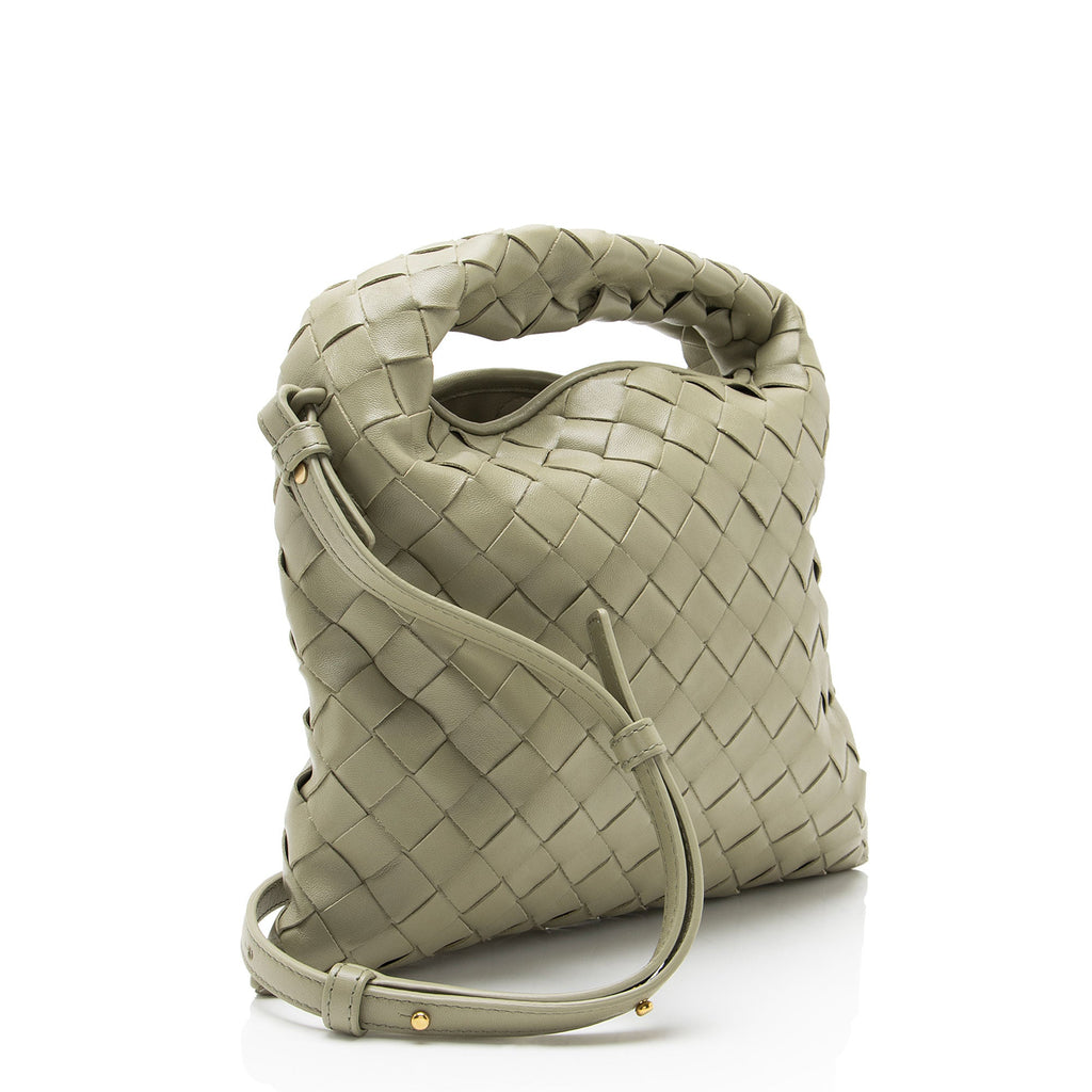Bottega Veneta Inrecciato Calfskin Mini Hop Top Handle