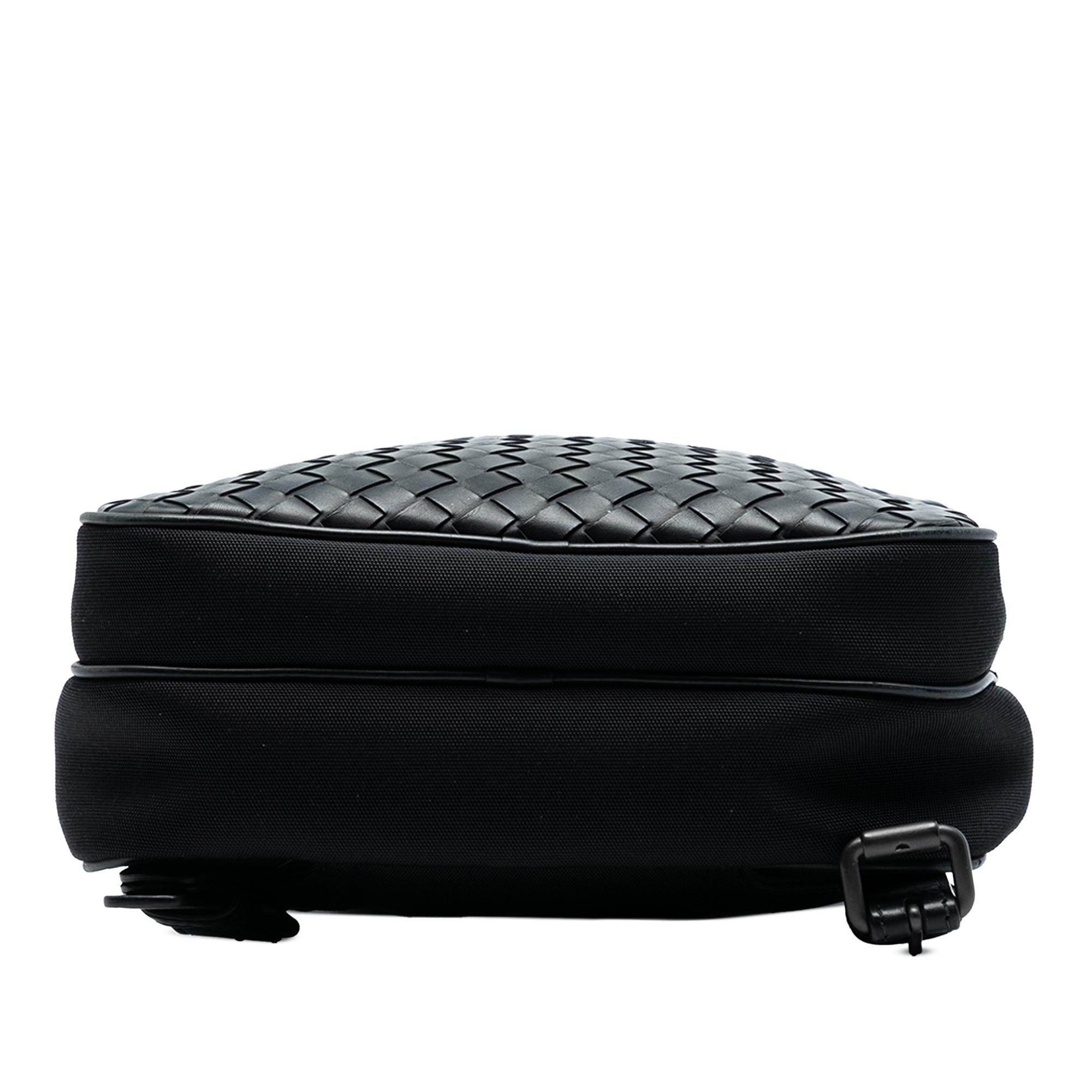 Bottega Veneta Intrecciato Canvas and Leather Sling Bag