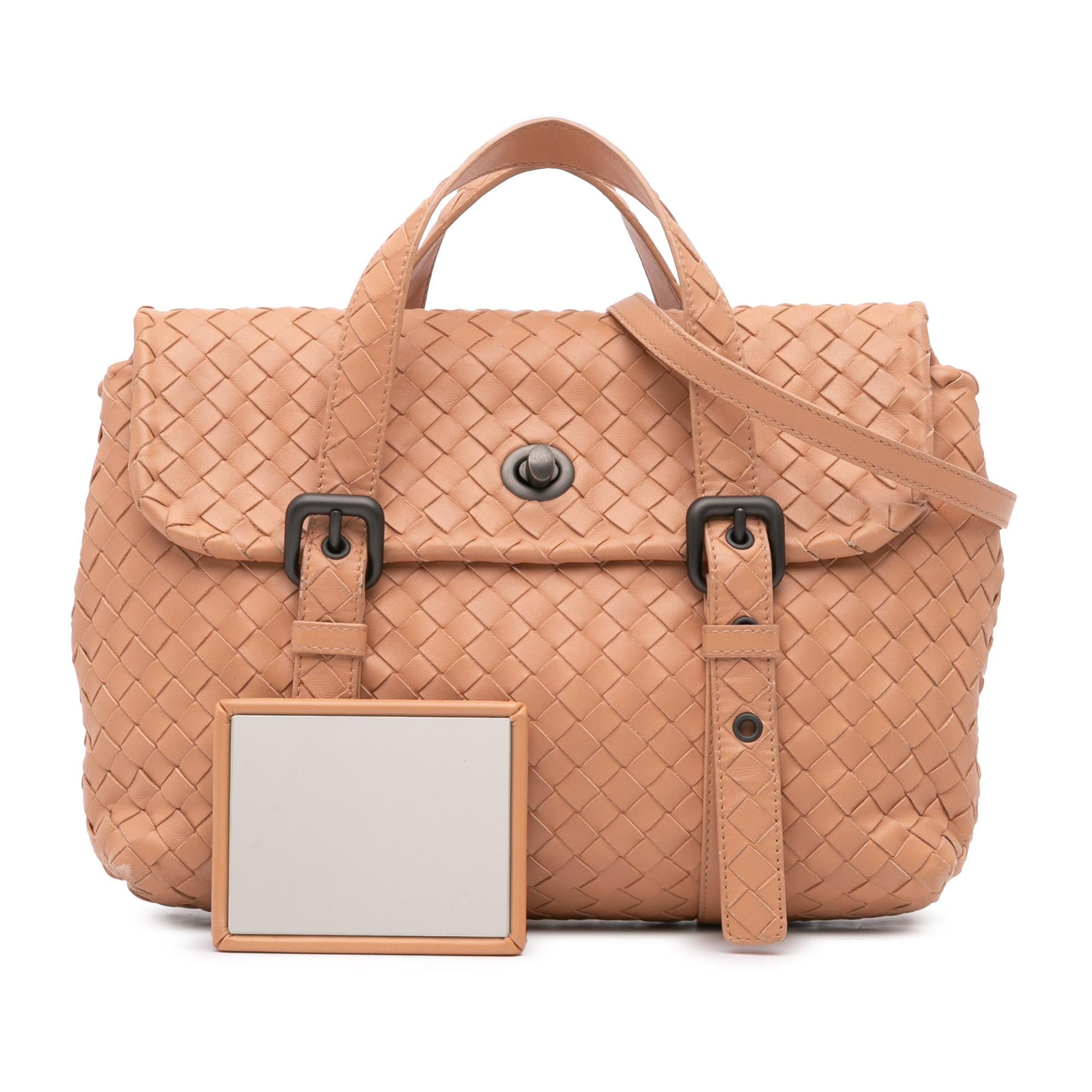 Bottega Veneta Intrecciato Flap Satchel