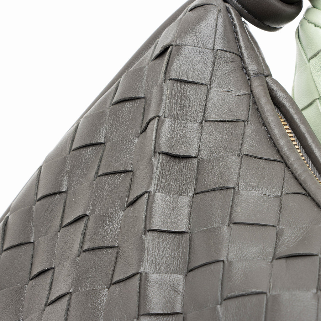 Bottega Veneta Intrecciato Leather Bicolor Gemelli Large Shoulder Bag