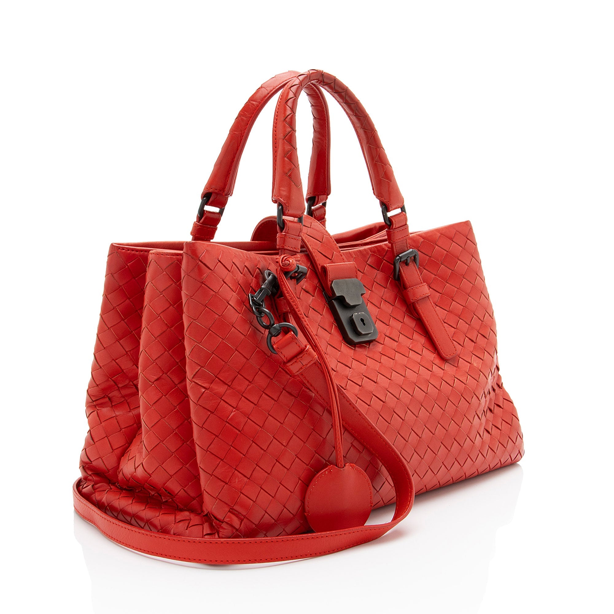 Bottega Veneta Intrecciato Nappa Roma Small Satchel