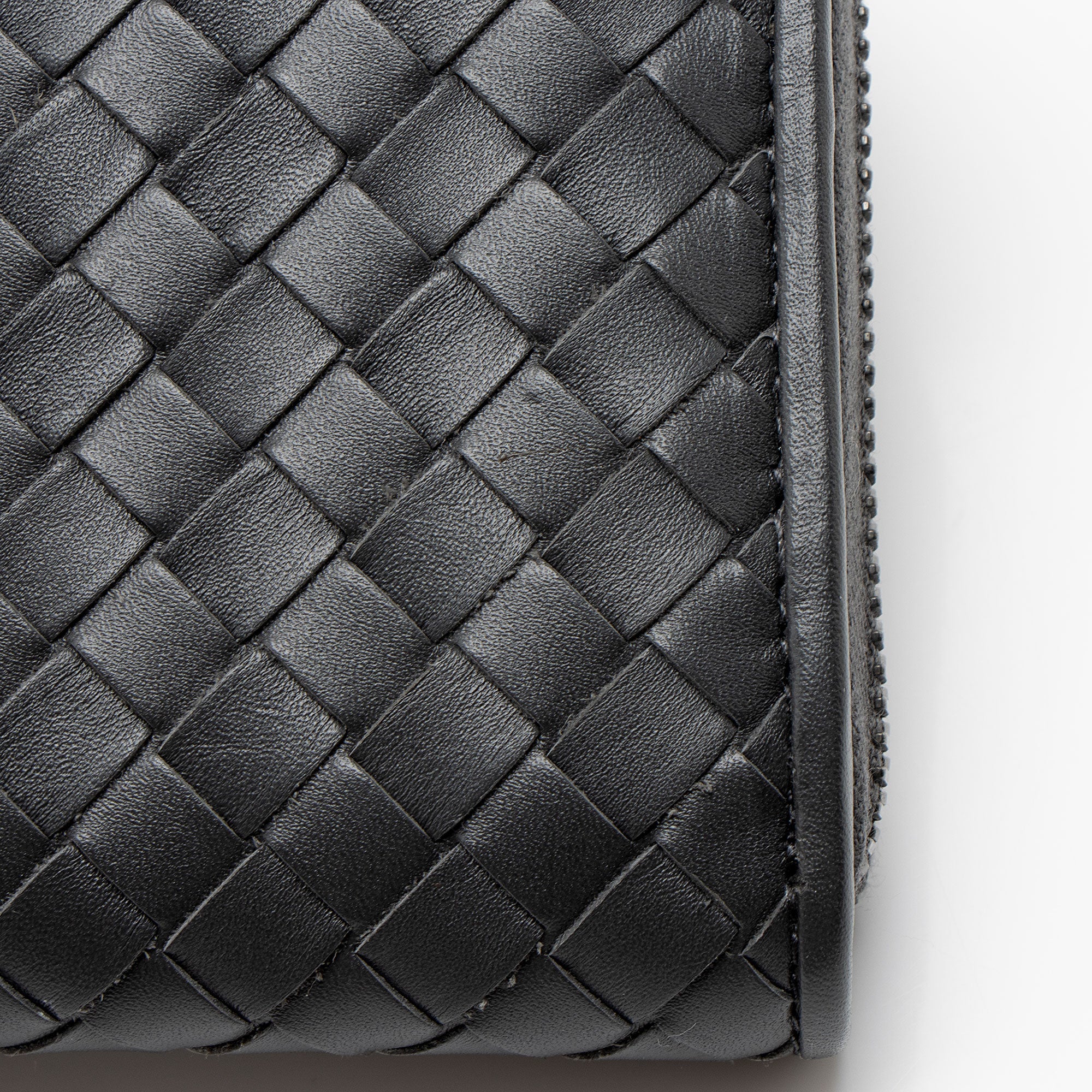 Bottega Veneta Intrecciato Nappa Zip Around Wallet