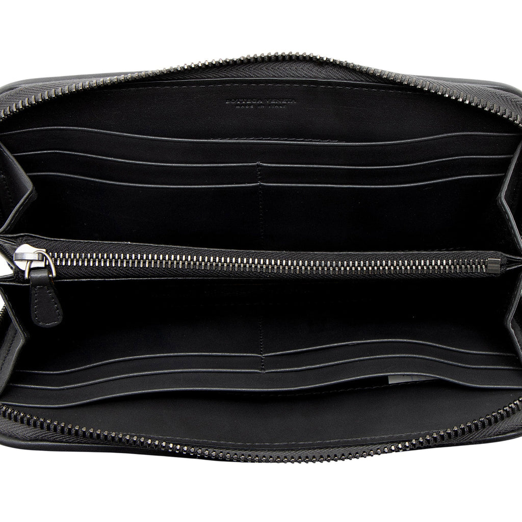 Bottega Veneta Intrecciato Nappa Zip Around Wallet