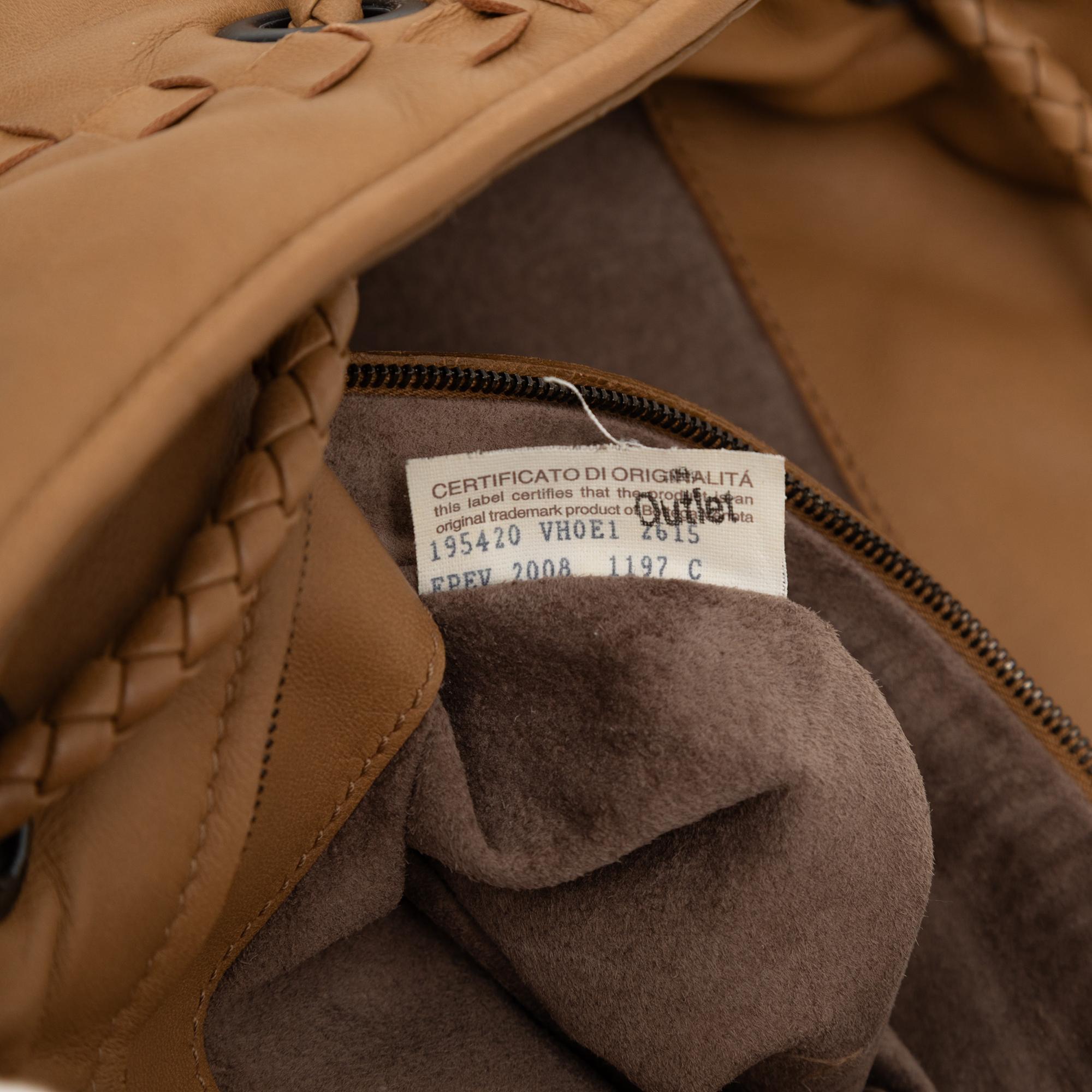 Bottega Veneta Intrecciato Trimmed Leather Croisette Drawstring Tote