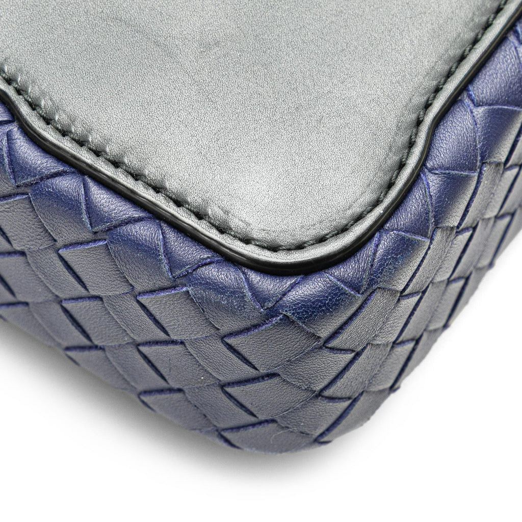 Bottega Veneta Intrecciato Trimmed Leather Crossbody