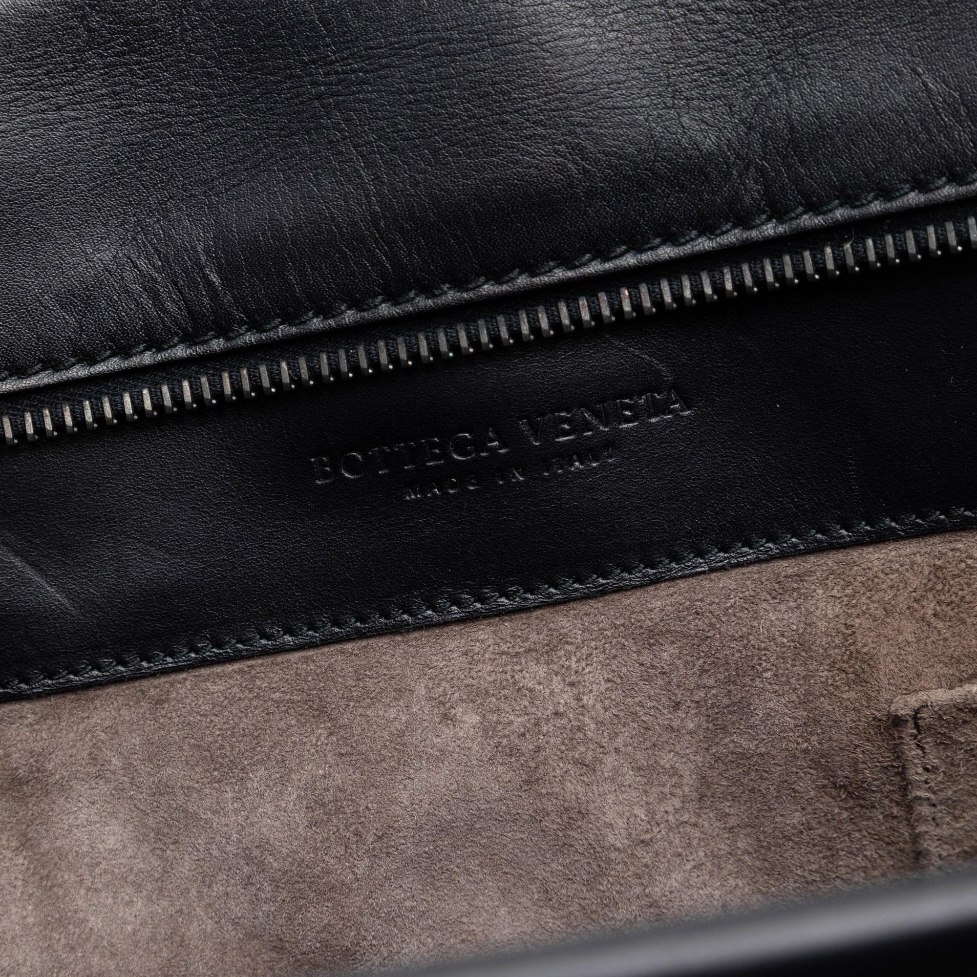Bottega Veneta Intrecciato Trimmed Leather Ducale Top Handle Bag