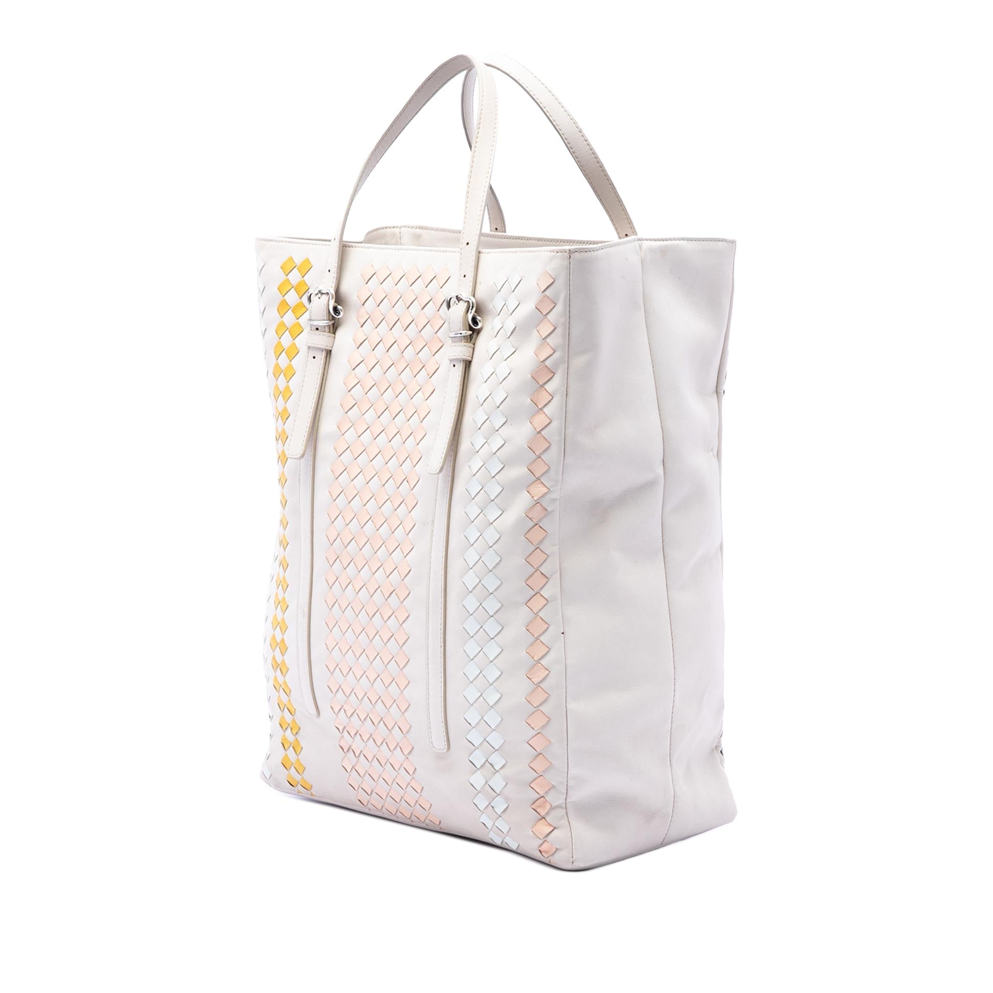 Bottega Veneta Intrecciato Trimmed Nappa Belted Tote
