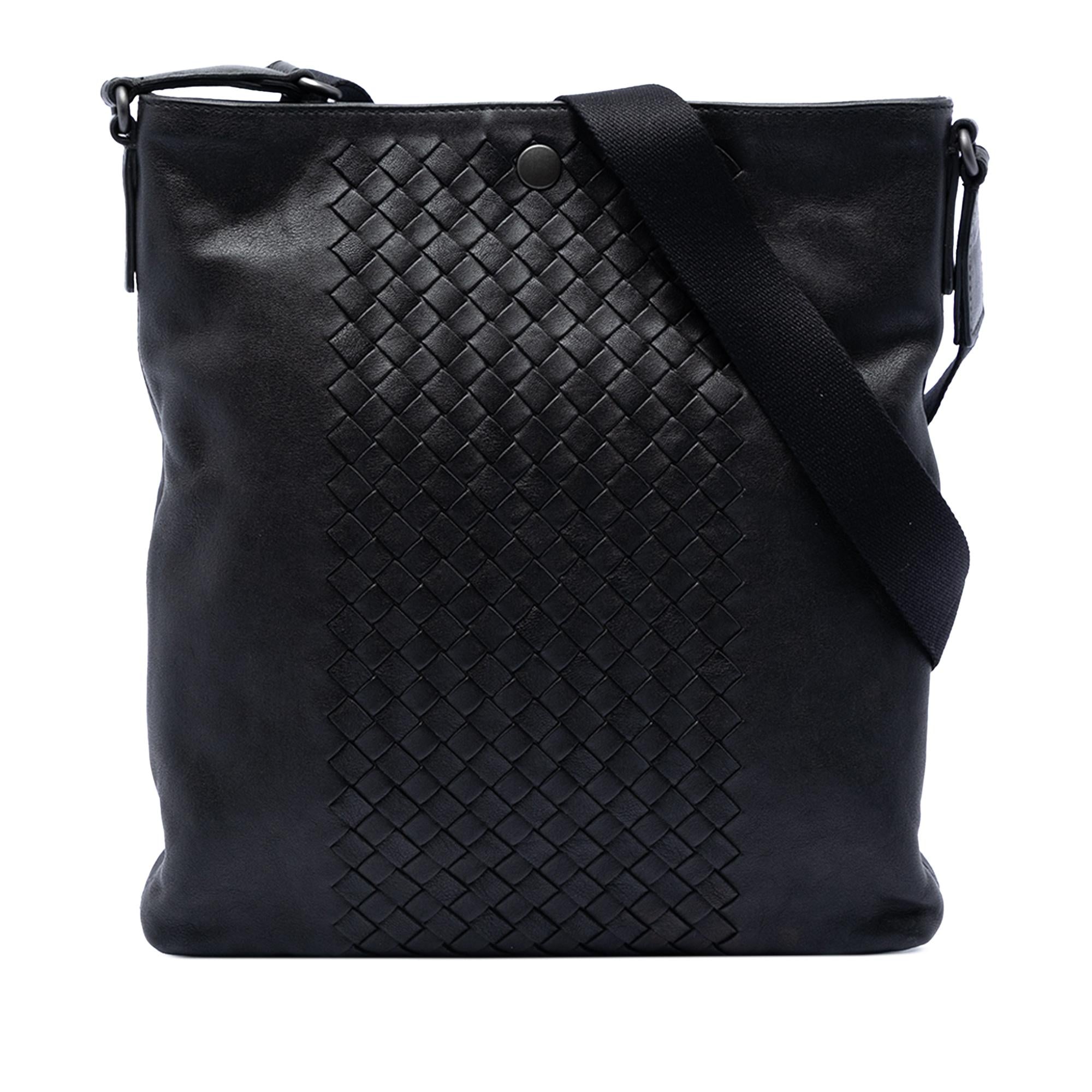 Bottega Veneta Intrecciato Trimmed Nappa Crossbody