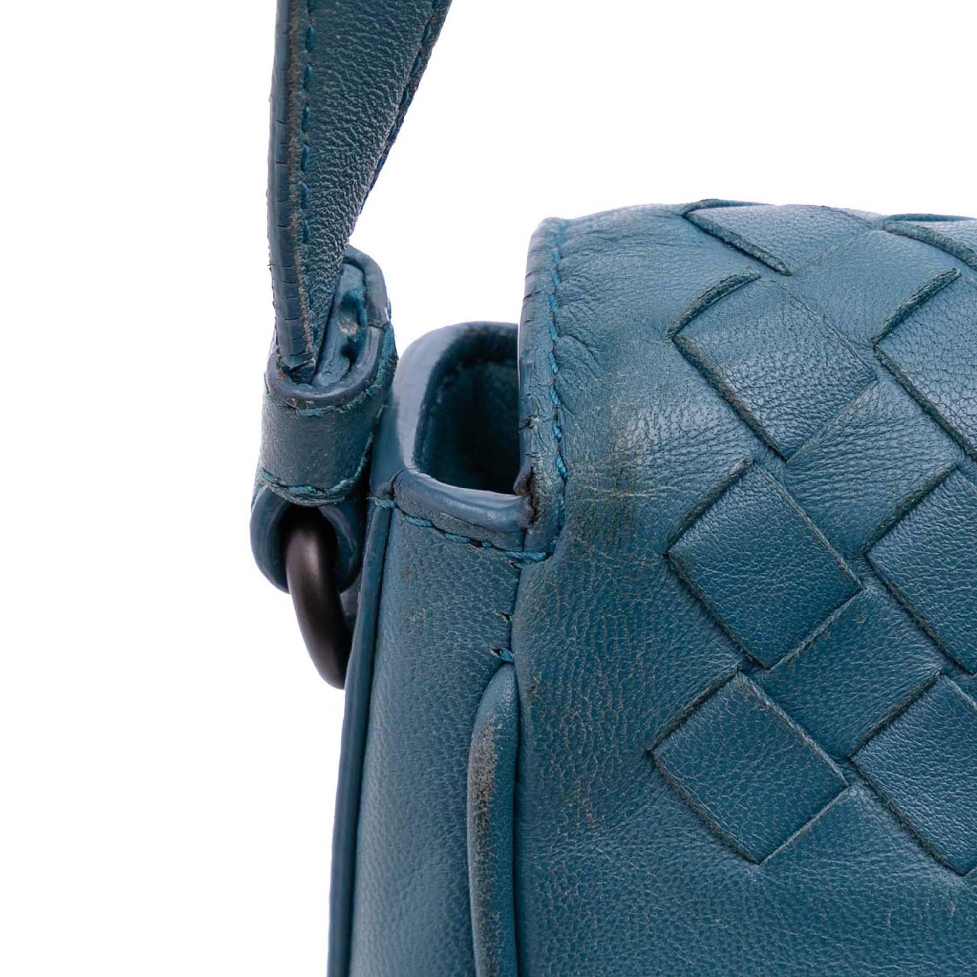 Bottega Veneta Intrecciato Trimmed Nappa Flap Crossbody