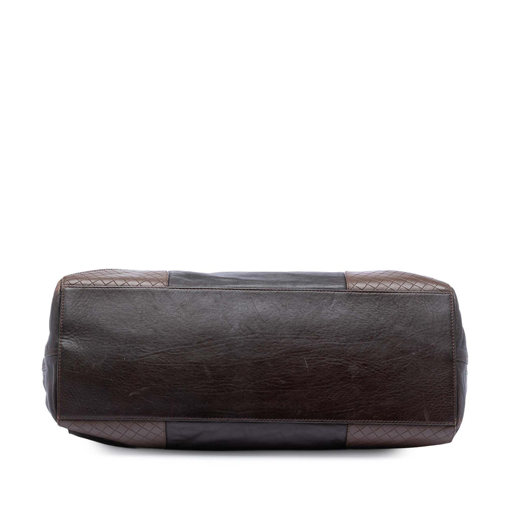 Bottega Veneta Intrecciomirage Trimmed Nappa Tote