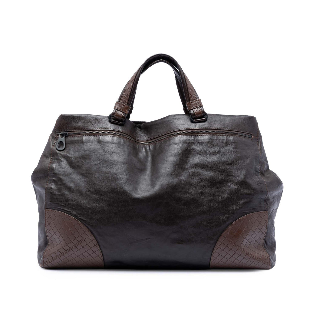 Bottega Veneta Intrecciomirage Trimmed Nappa Tote