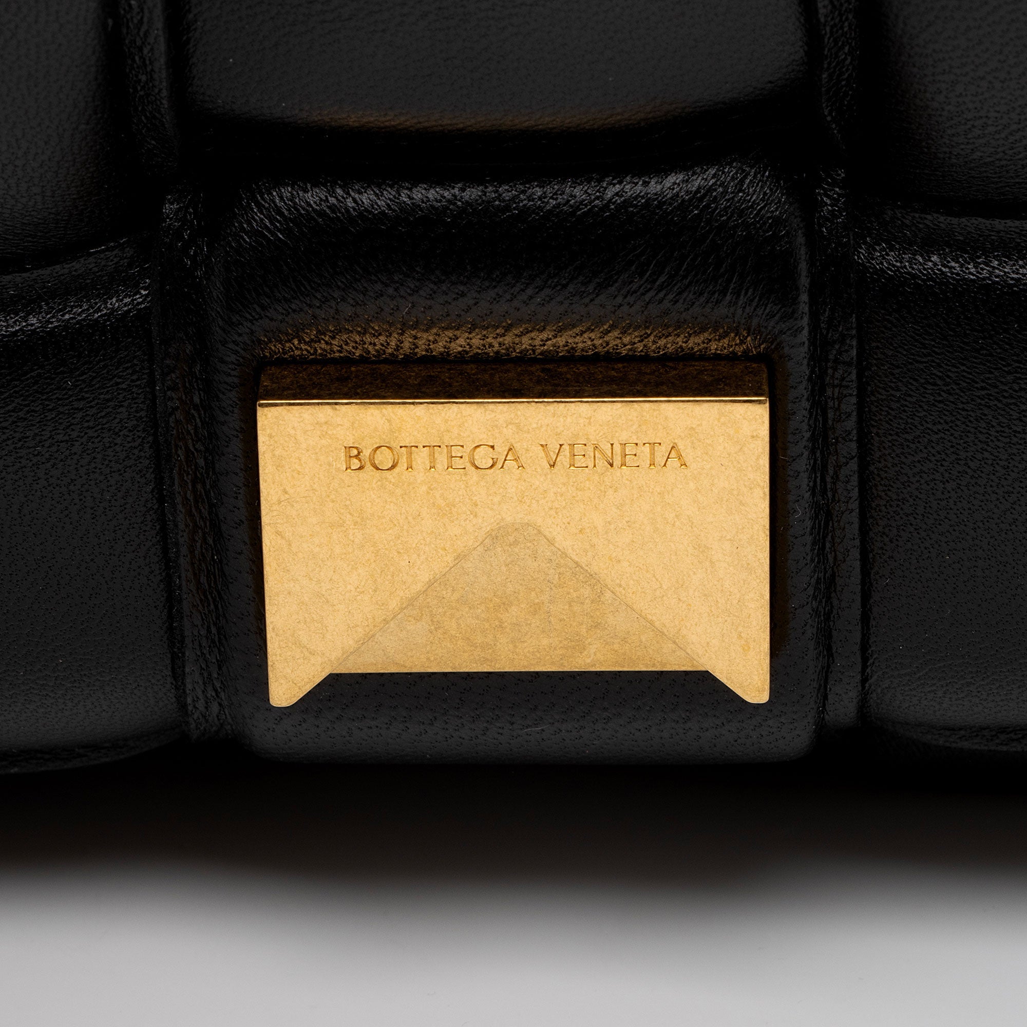 Bottega Veneta Lambskin Cassette Chain Maxi Shoulder Bag