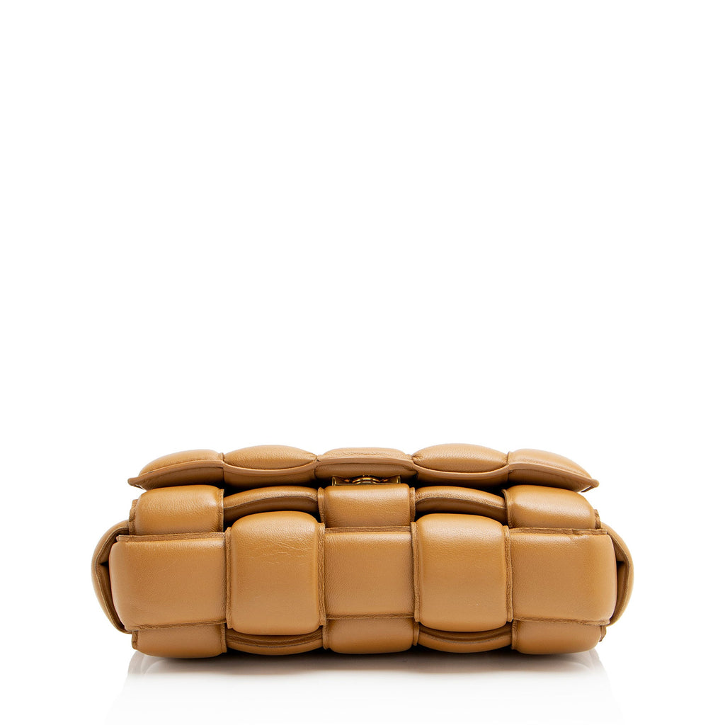 Bottega Veneta Lambskin Cassette Chain Maxi Shoulder Bag