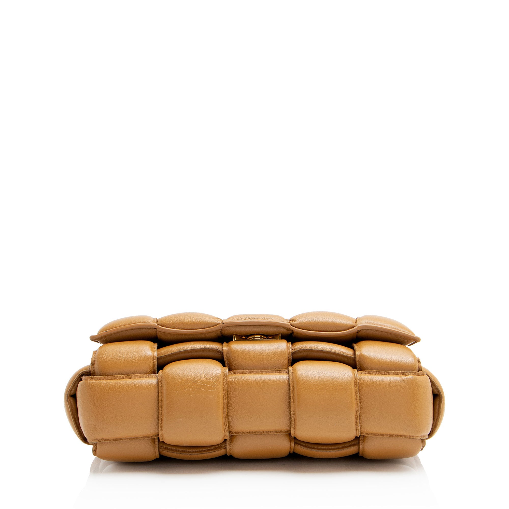 Bottega Veneta Lambskin Cassette Chain Maxi Shoulder Bag