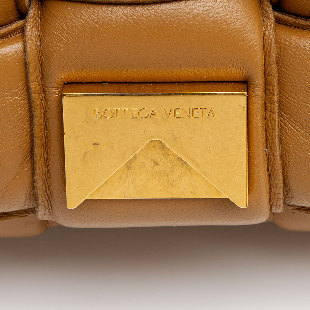 Bottega Veneta Lambskin Cassette Chain Maxi Shoulder Bag