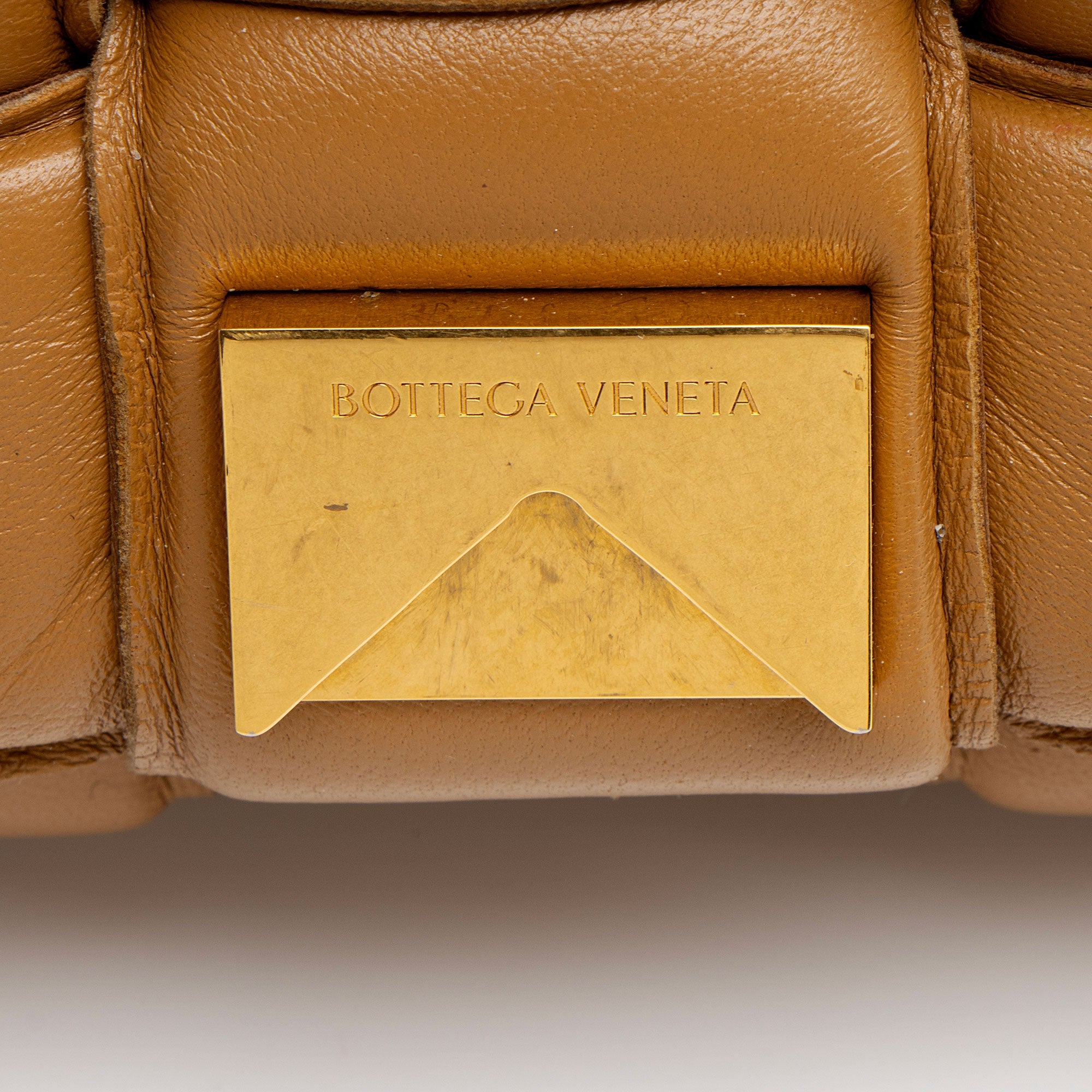 Bottega Veneta Lambskin Cassette Chain Maxi Shoulder Bag