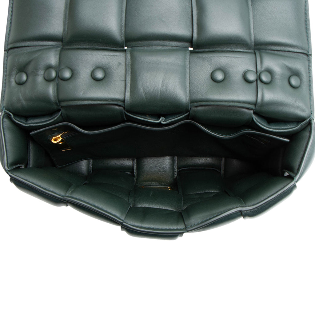 Bottega Veneta Lambskin Cassette Chain Maxi Shoulder Bag