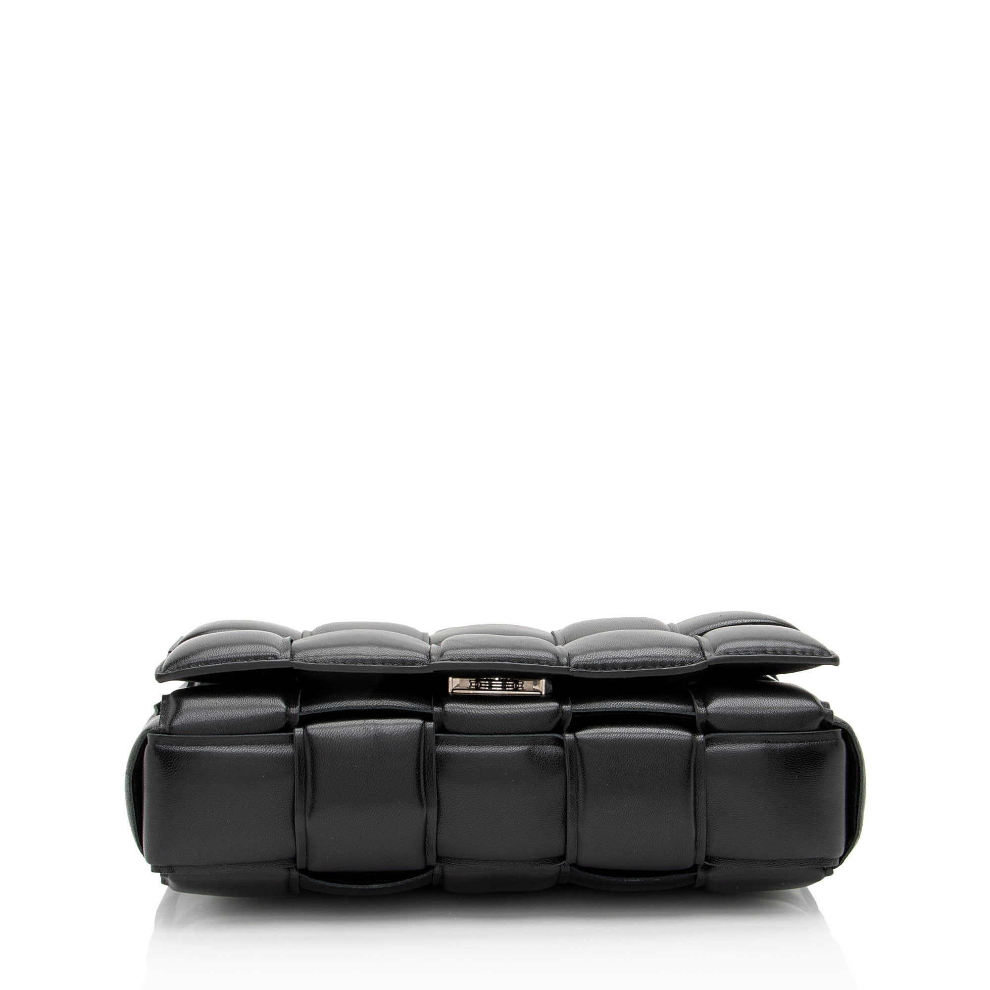 Bottega Veneta Lambskin Cassette Chain Maxi Shoulder Bag
