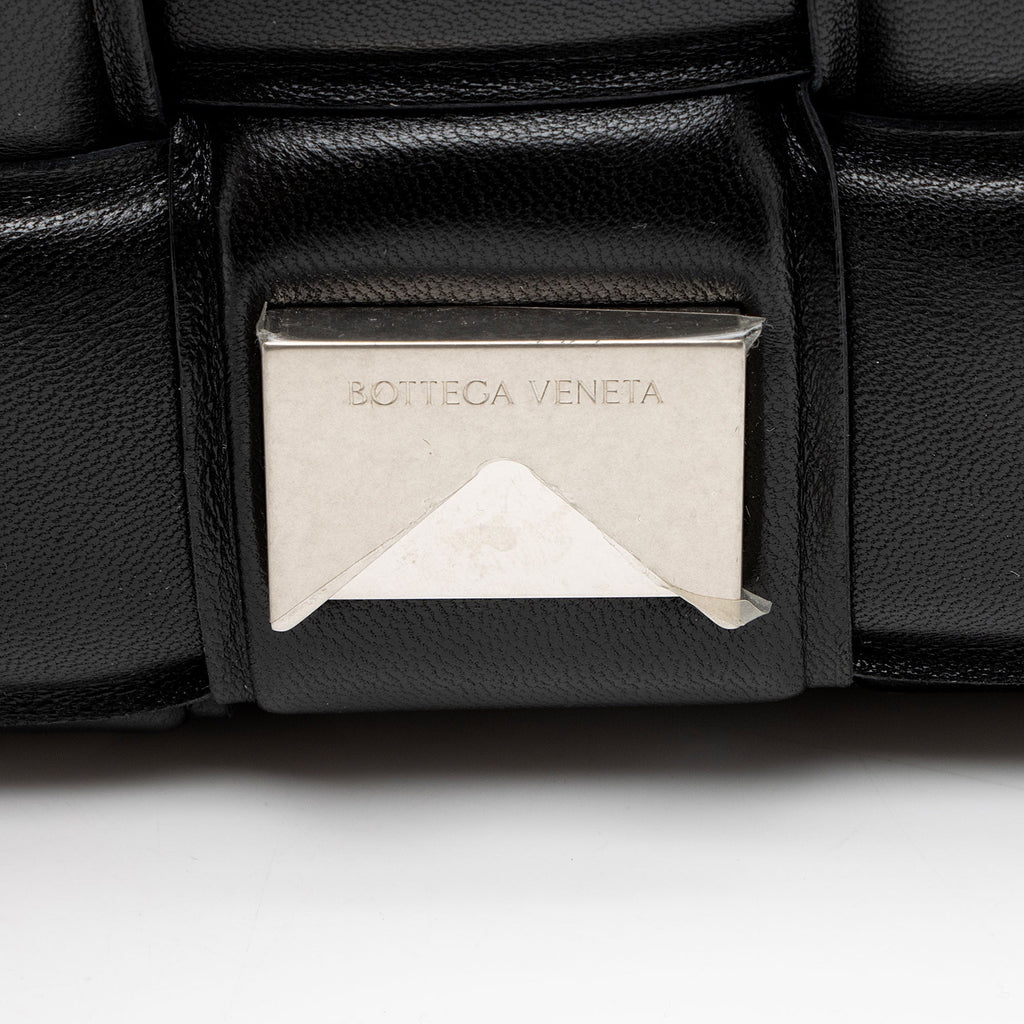 Bottega Veneta Lambskin Cassette Chain Maxi Shoulder Bag