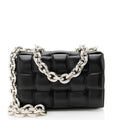 Bottega Veneta Lambskin Cassette Chain Maxi Shoulder Bag