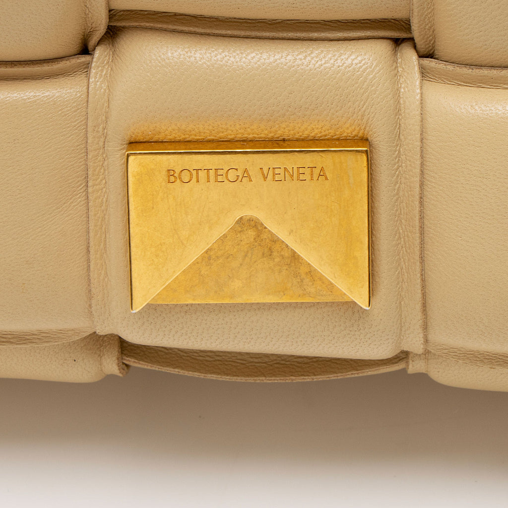 Bottega Veneta Lambskin Cassette Chain Maxi Shoulder Bag