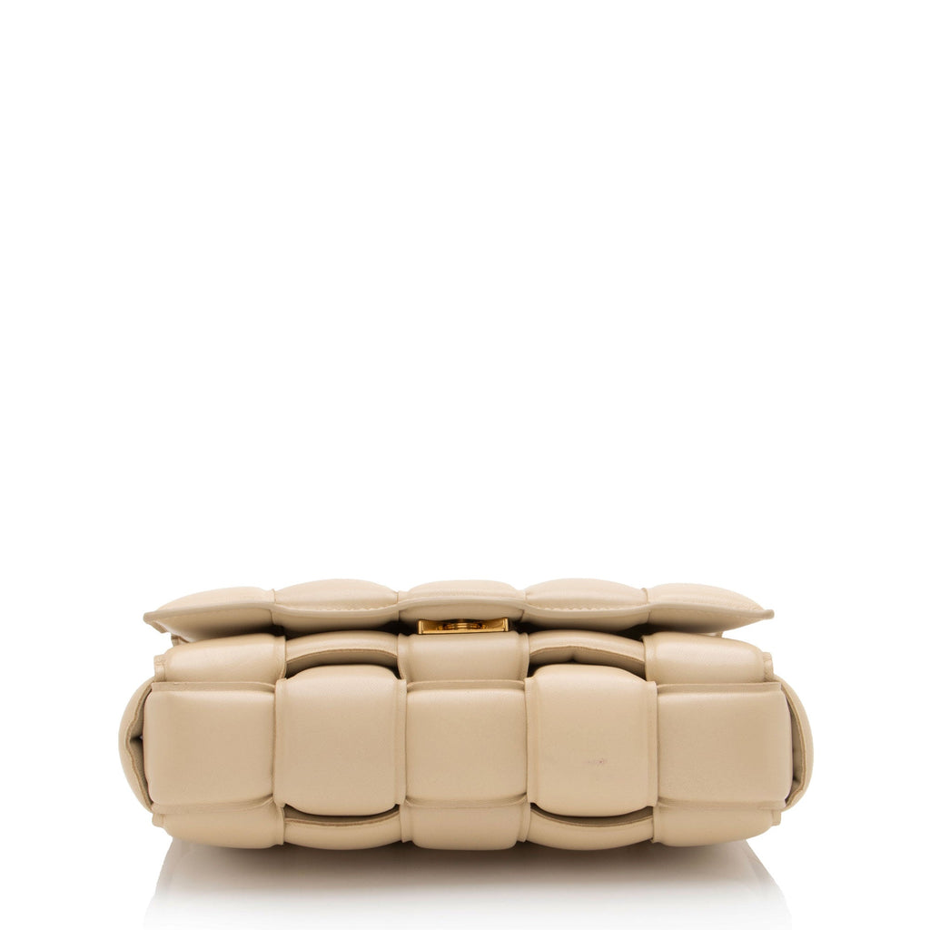 Bottega Veneta Lambskin Cassette Chain Maxi Shoulder Bag