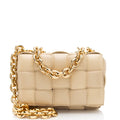 Bottega Veneta Lambskin Cassette Chain Maxi Shoulder Bag