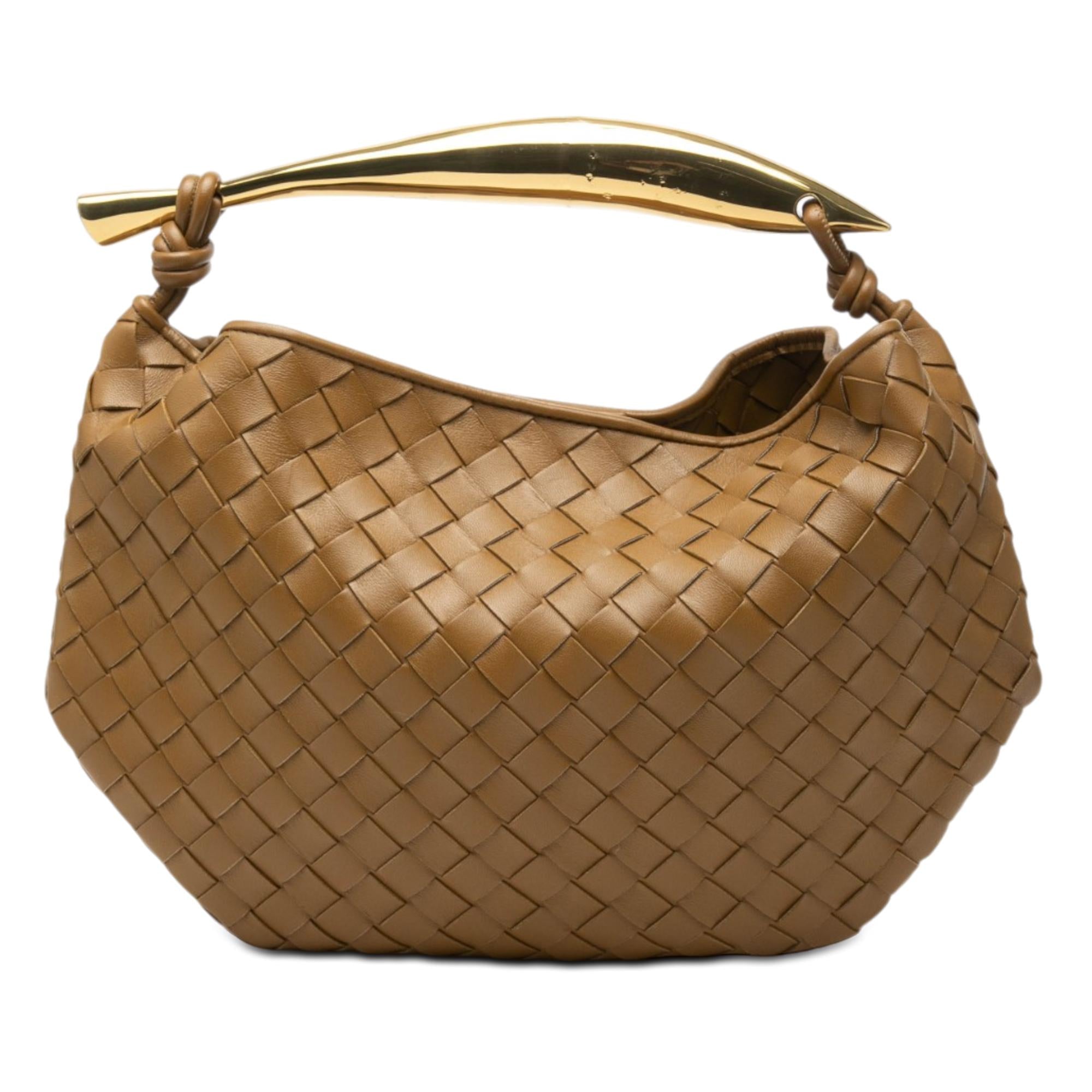 Bottega Veneta Lambskin Intrecciato Sardine Satchel