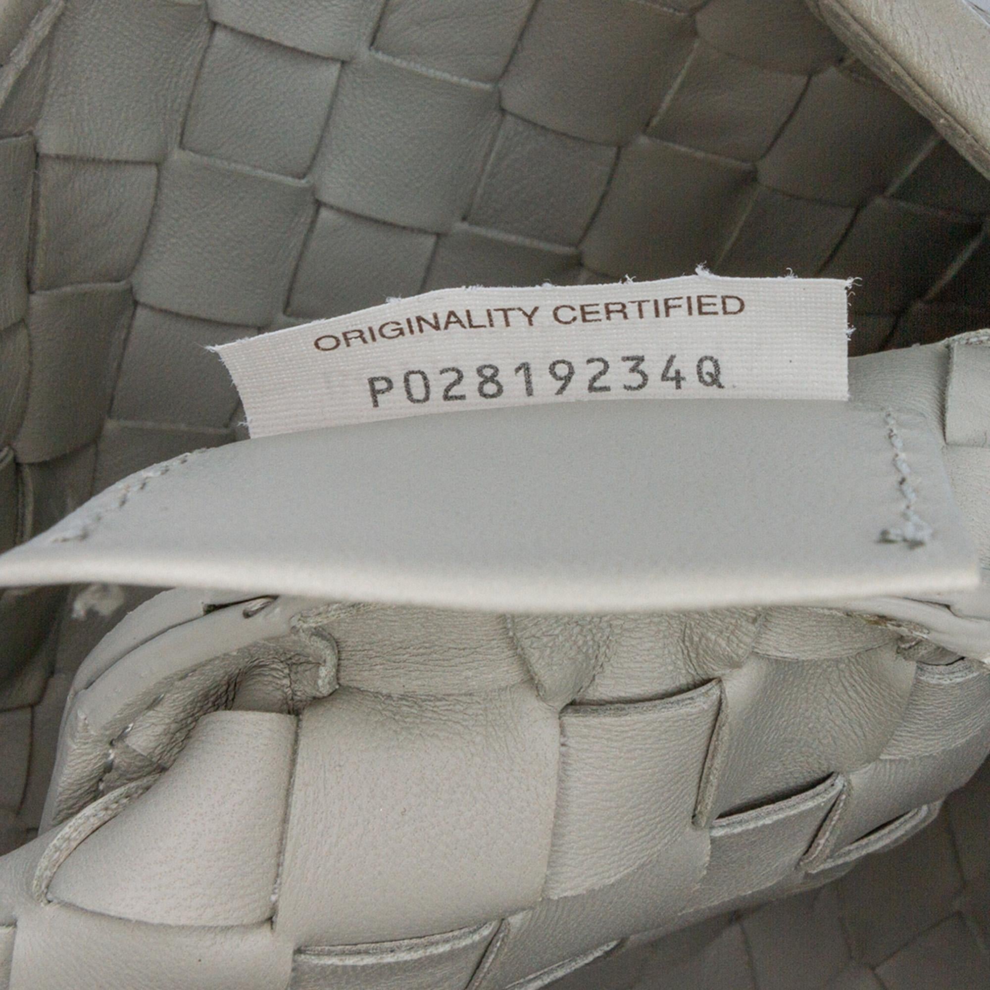 Bottega Veneta Lambskin Intrecciato Sardine