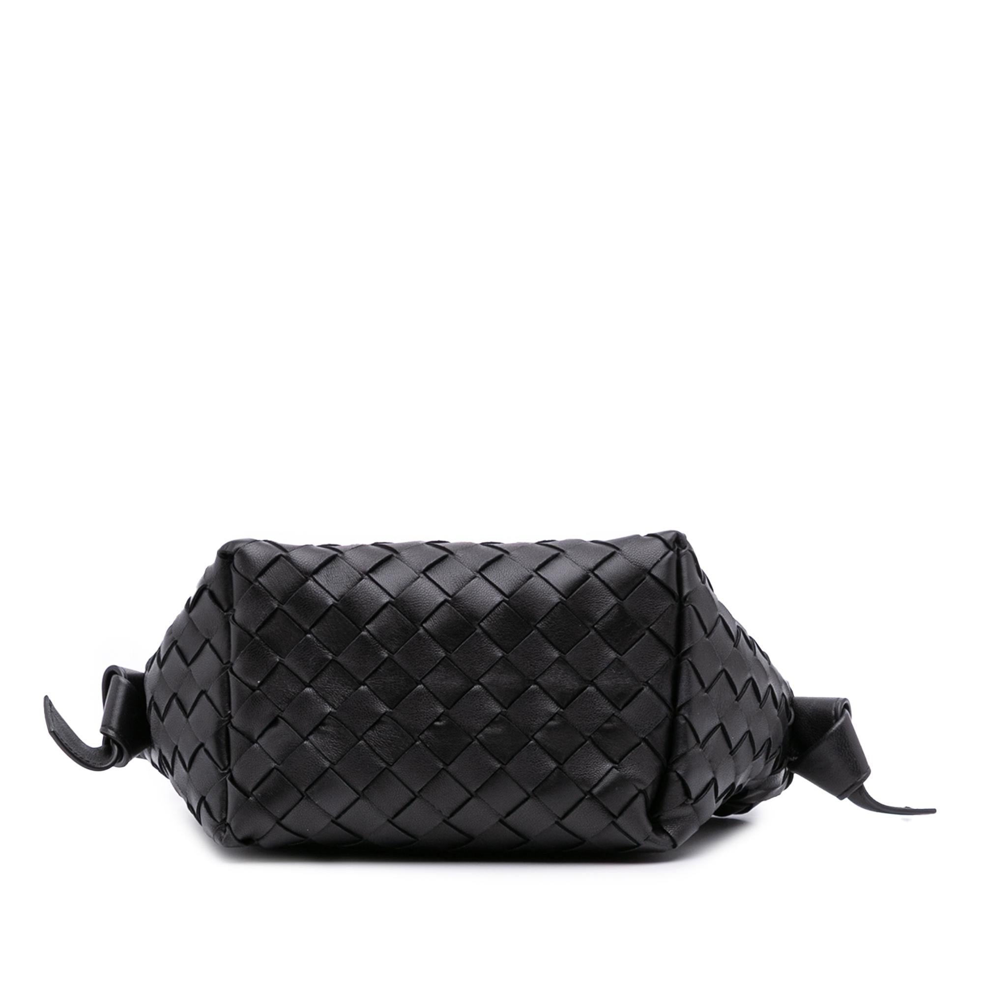 Bottega Veneta Lambskin Intrecciato Tie Shoulder Bag