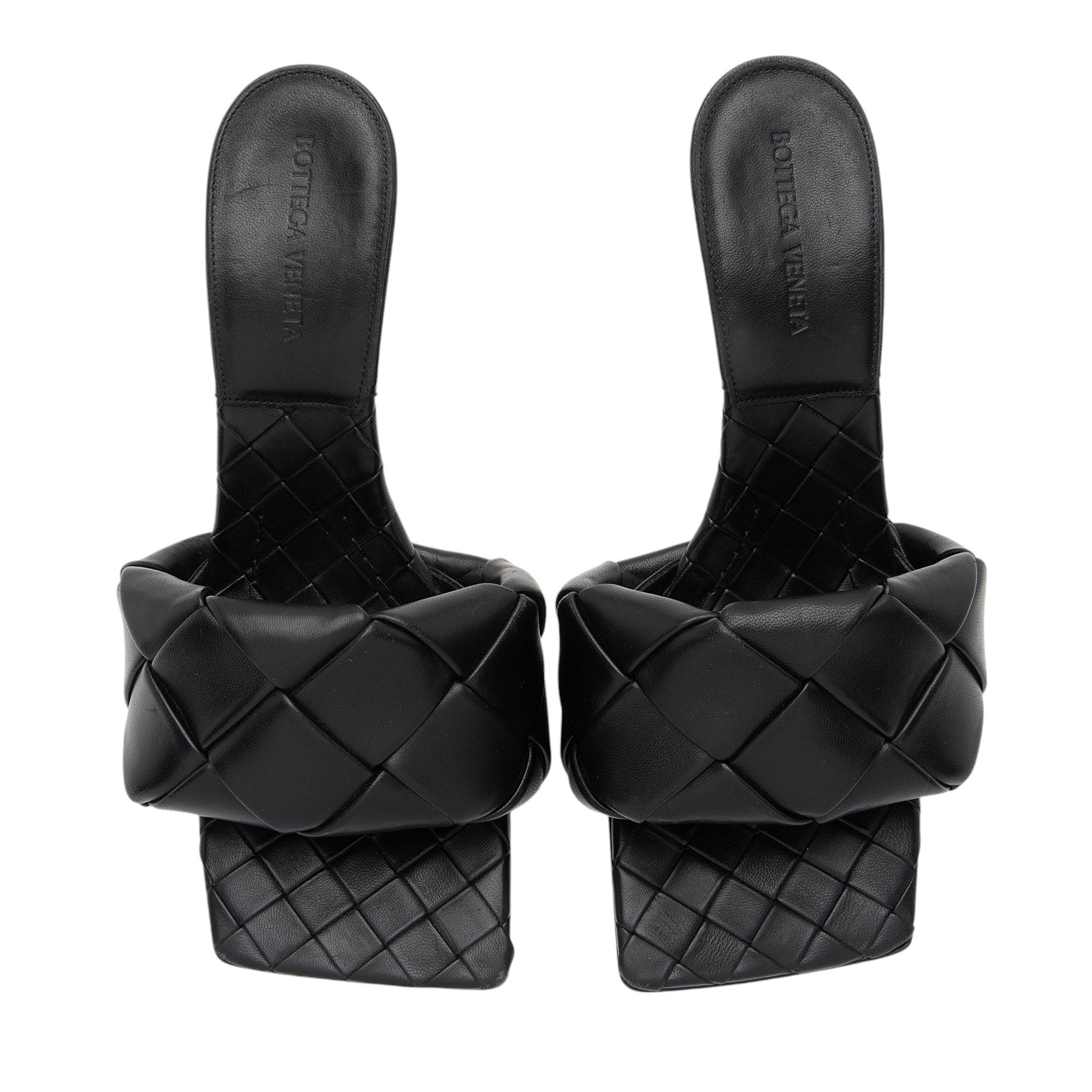 Bottega Veneta Lambskin Lido Sandals - Size 9.5 / 39.5 (SHF-Oy7lM3)