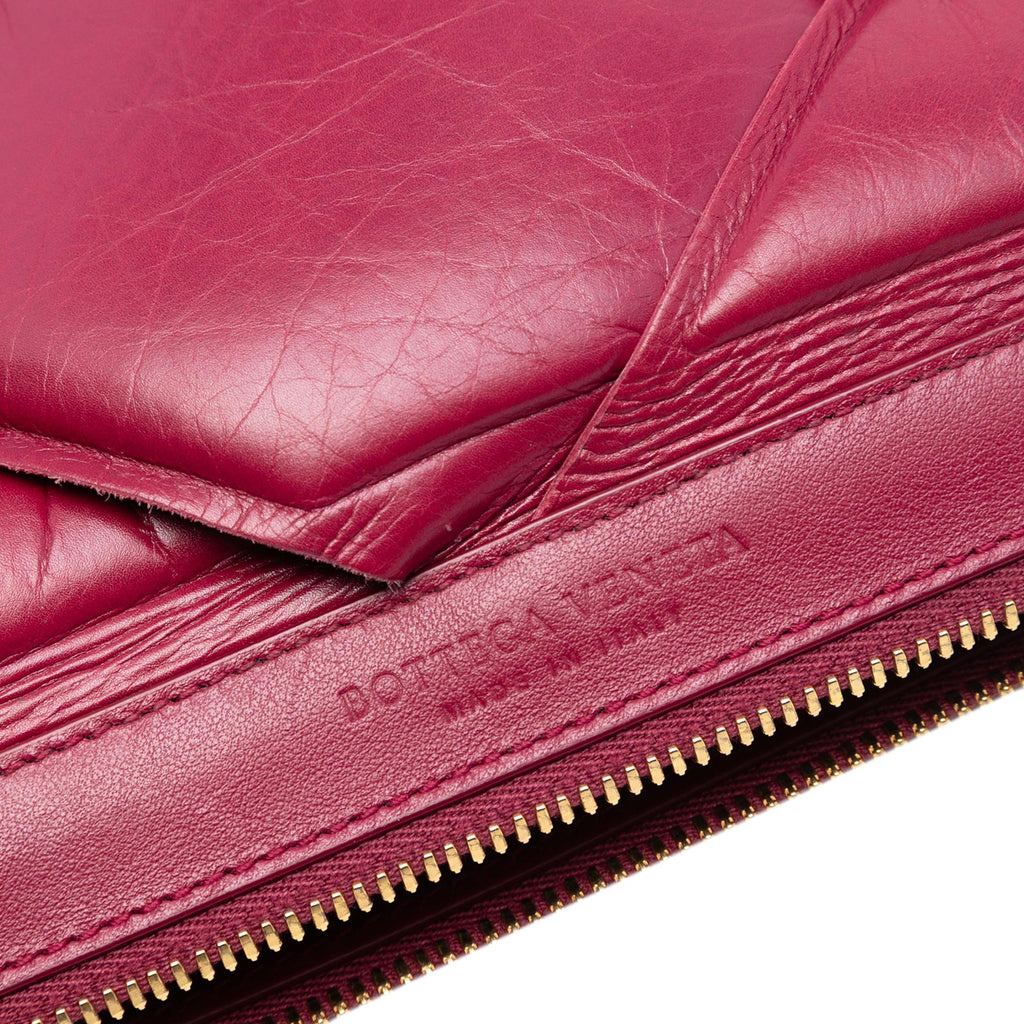Bottega Veneta Lambskin Maxi Intrecciato Padded Pouch
