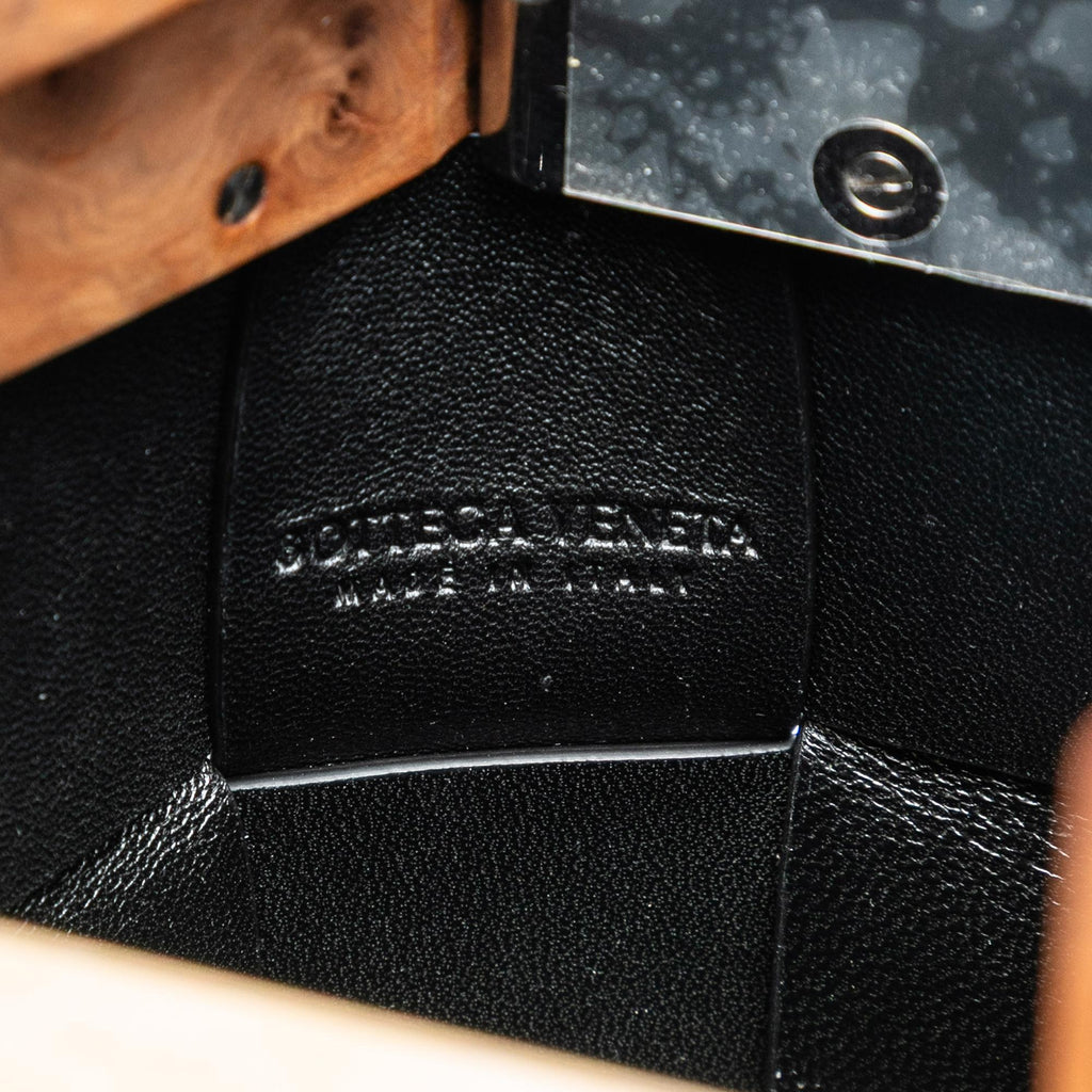 Bottega Veneta Lambskin Maxi Intrecciato The Snap Clutch