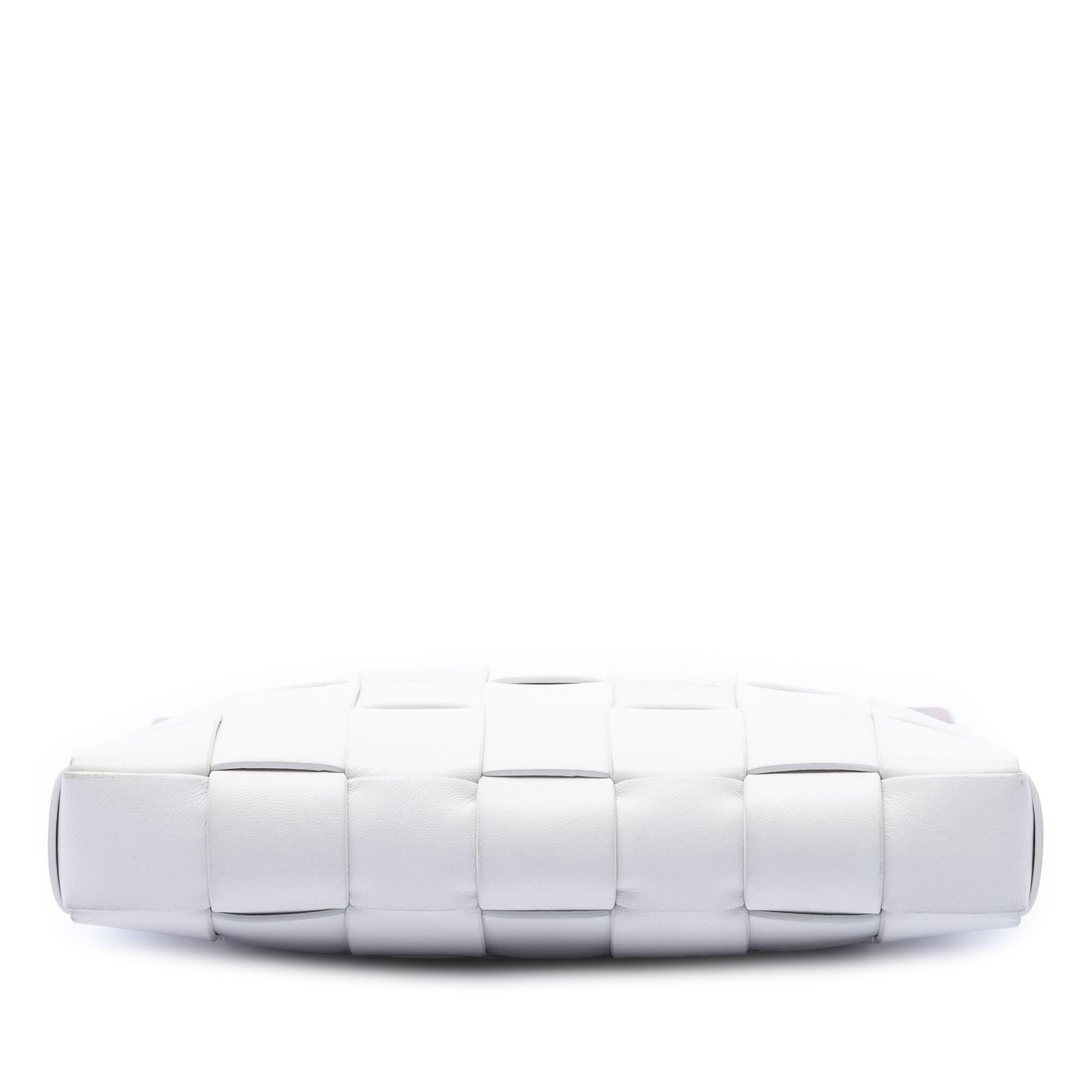 Bottega Veneta Lambskin Maxi Intrecciato The Snap Clutch