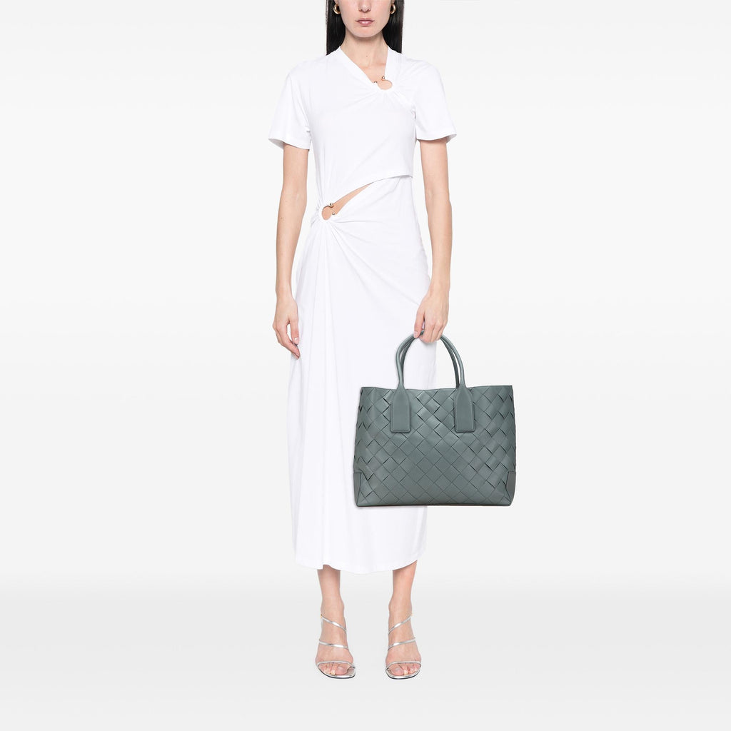 Bottega Veneta Lambskin Maxi Intrecciato Tote