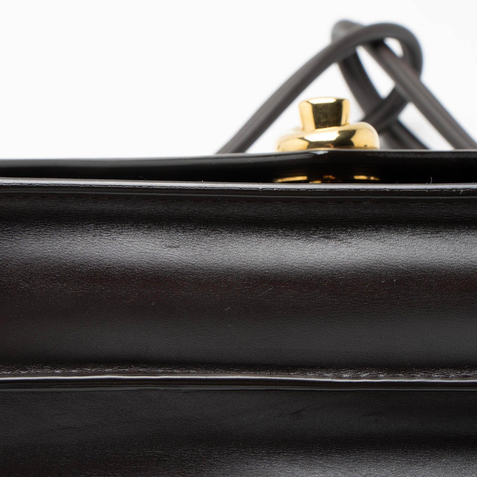 Bottega Veneta Lambskin Knot Lock Nodo Piano Top Handle