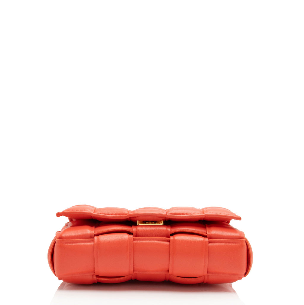 Bottega Veneta Puffed Lambskin Cassette Small Crossbody (SHF-ej7jDH)