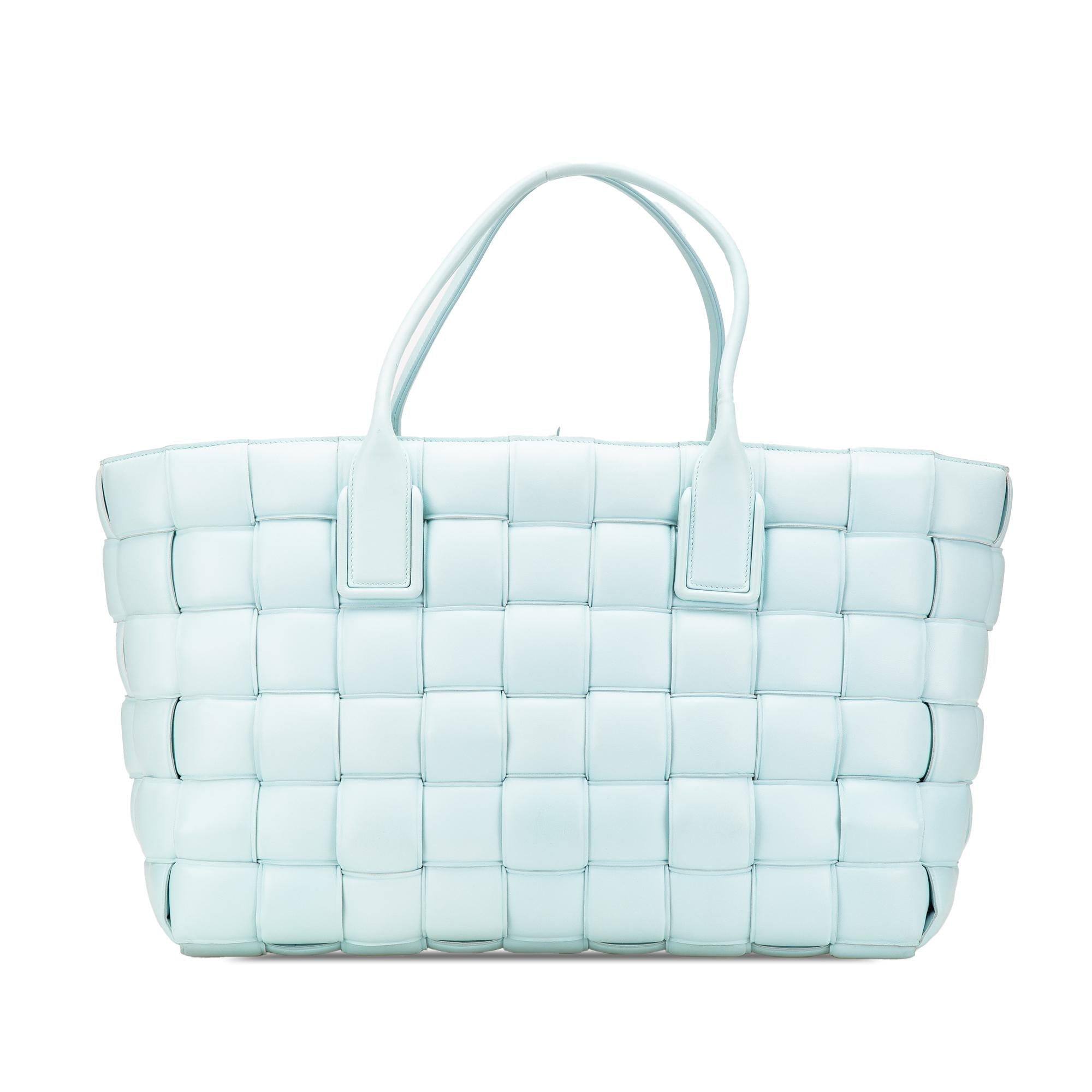 Bottega Veneta Large Lambskin Intreccio Padded Tote