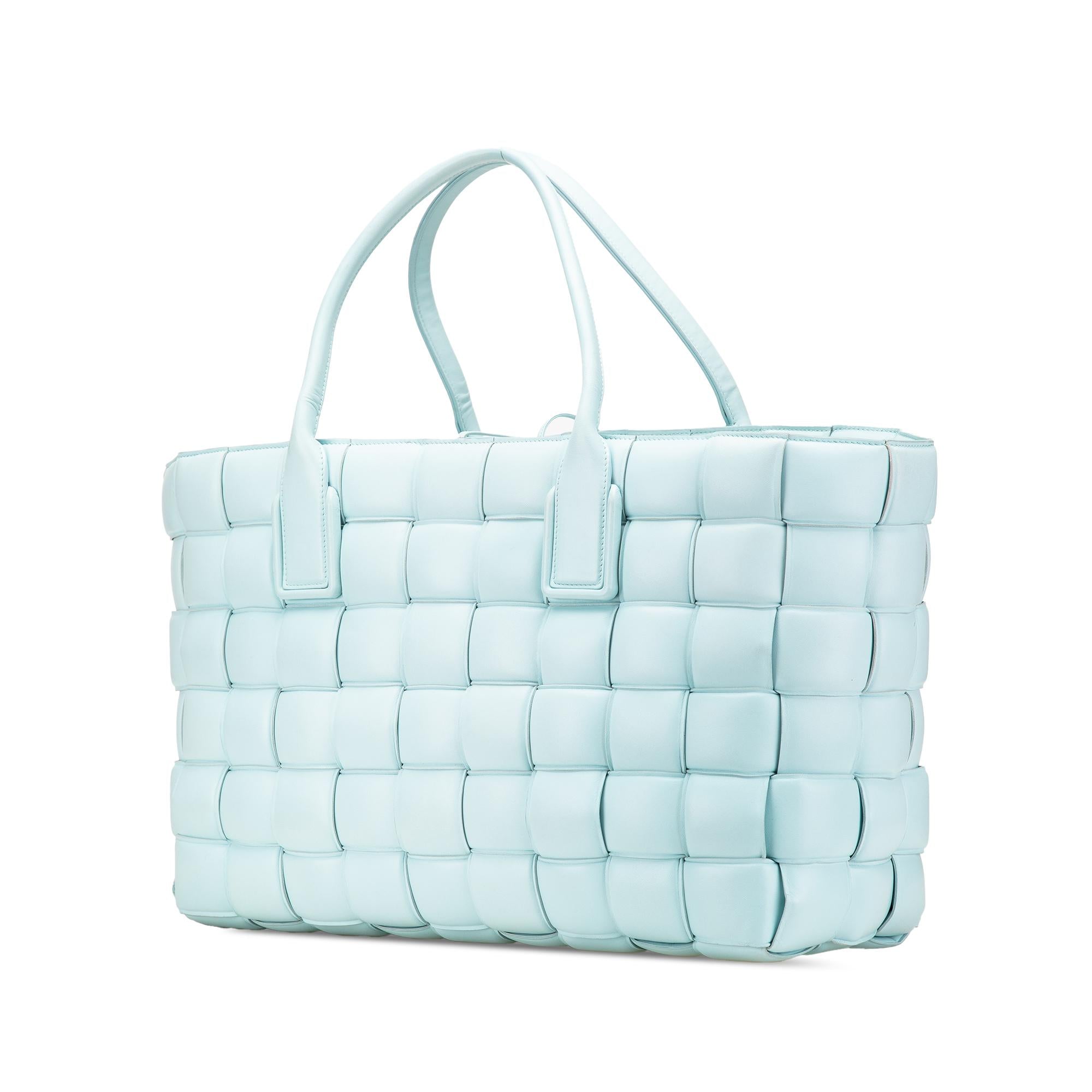 Bottega Veneta Large Lambskin Intreccio Padded Tote