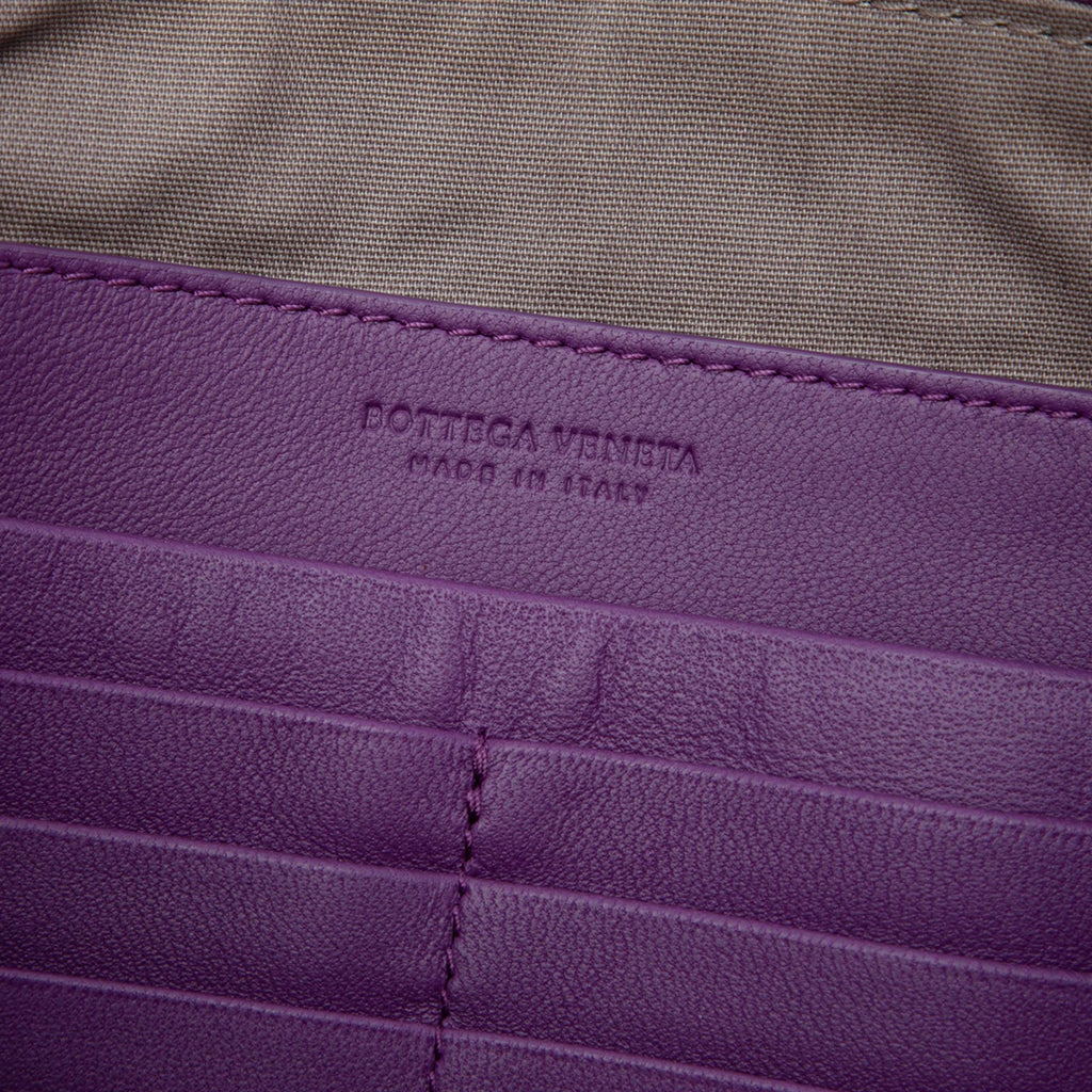 Bottega Veneta Large Nappa Intrecciato Flat Zip Biletto Pouch
