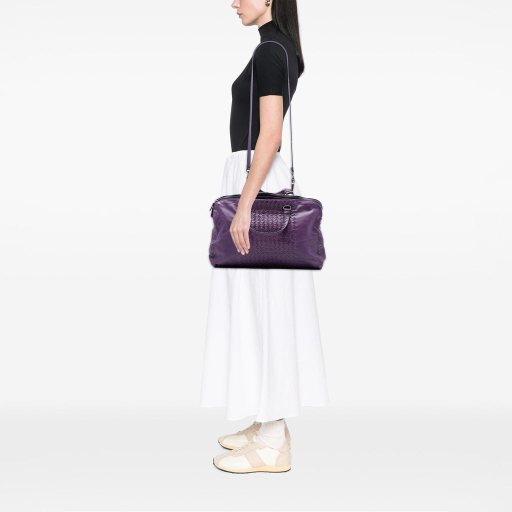 Bottega Veneta Large Nappa Intrecciato Leggero Satchel