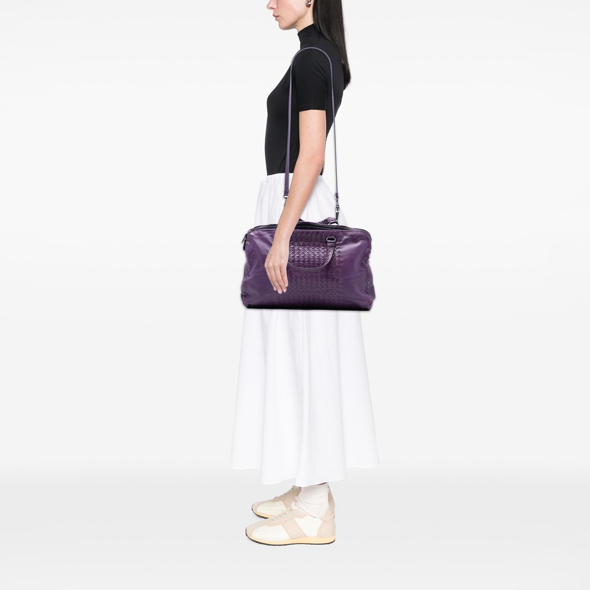 Bottega Veneta Large Nappa Intrecciato Leggero Satchel