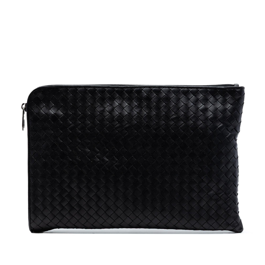 Bottega Veneta Large Nappa Intrecciato Zip Pouch